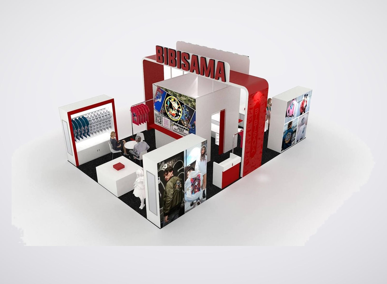 Bibisama 20x30 trade show booth display at Anime Expo 2023