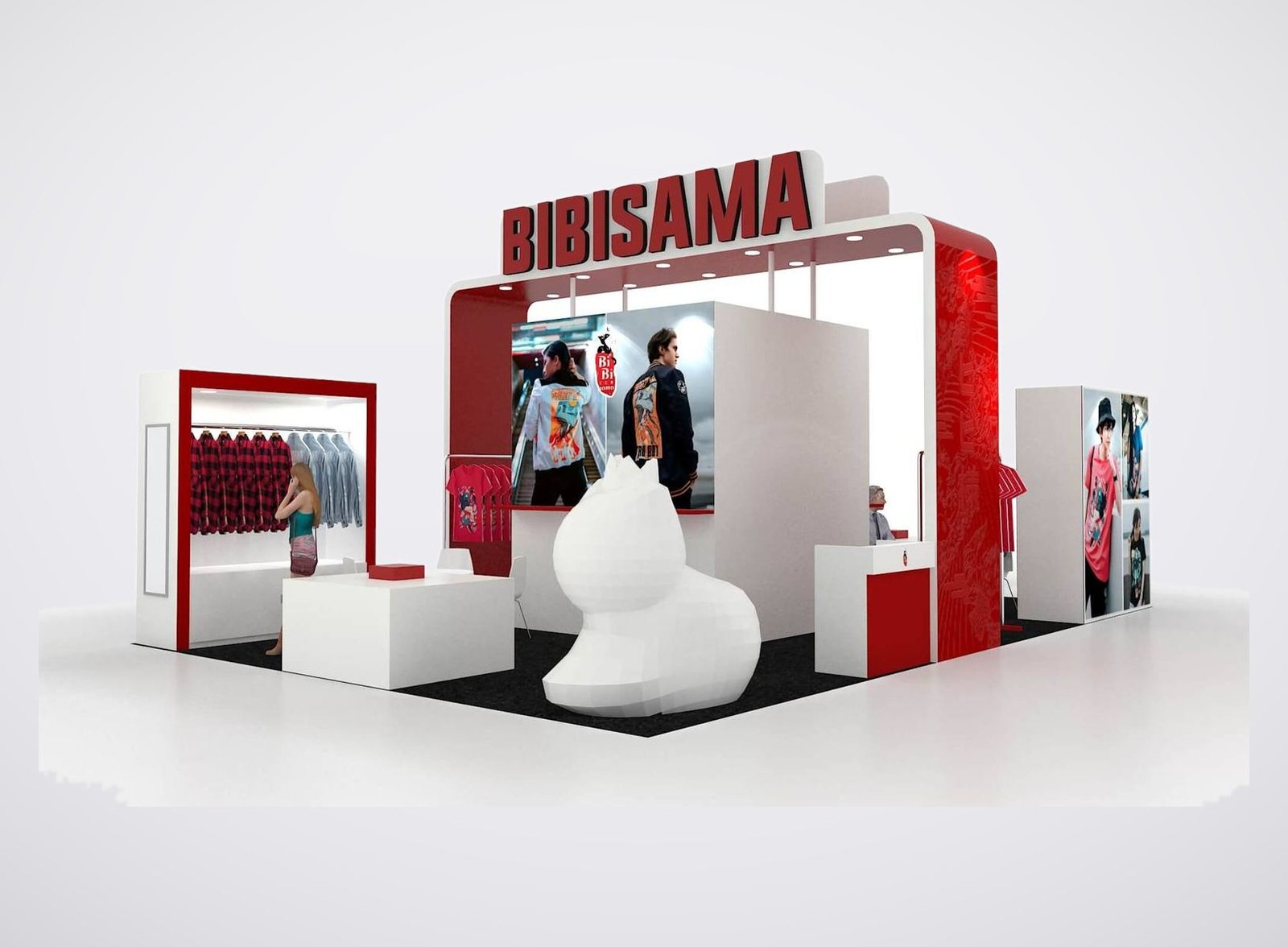 Bibisama 20x30 trade show booth display at Anime Expo 2023