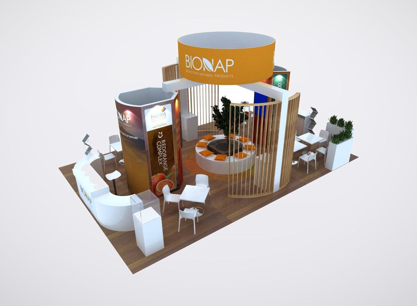 Bionap 20x30 trade show booth display at SSG 2025