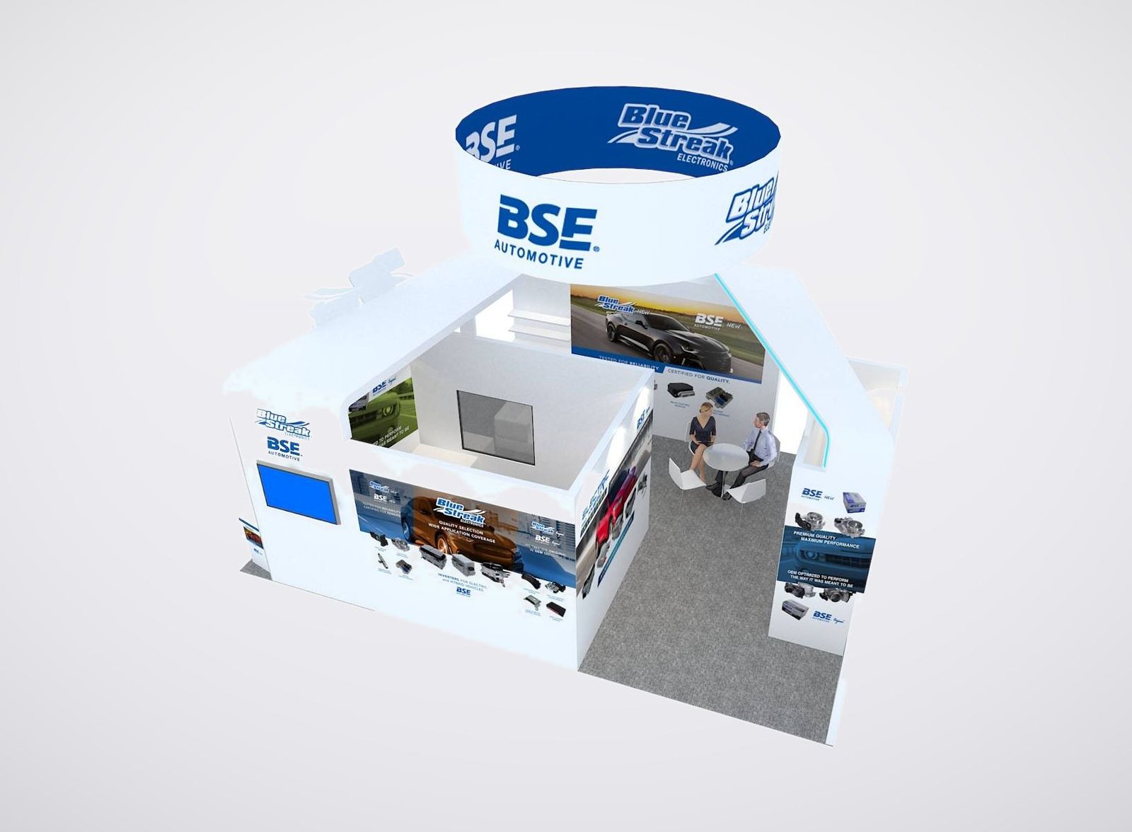 Blue Streak 20x30 trade show booth display at AAPEX 2025