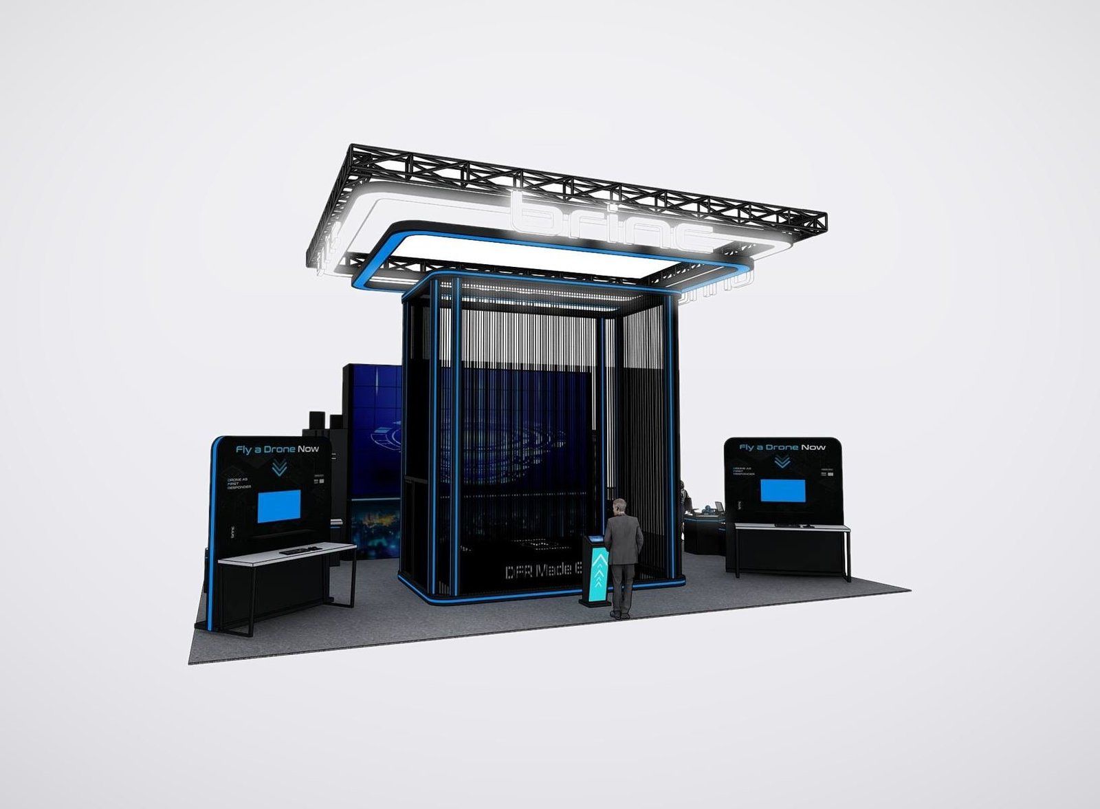 brinc 40x50 trade show booth display at IACP 2025