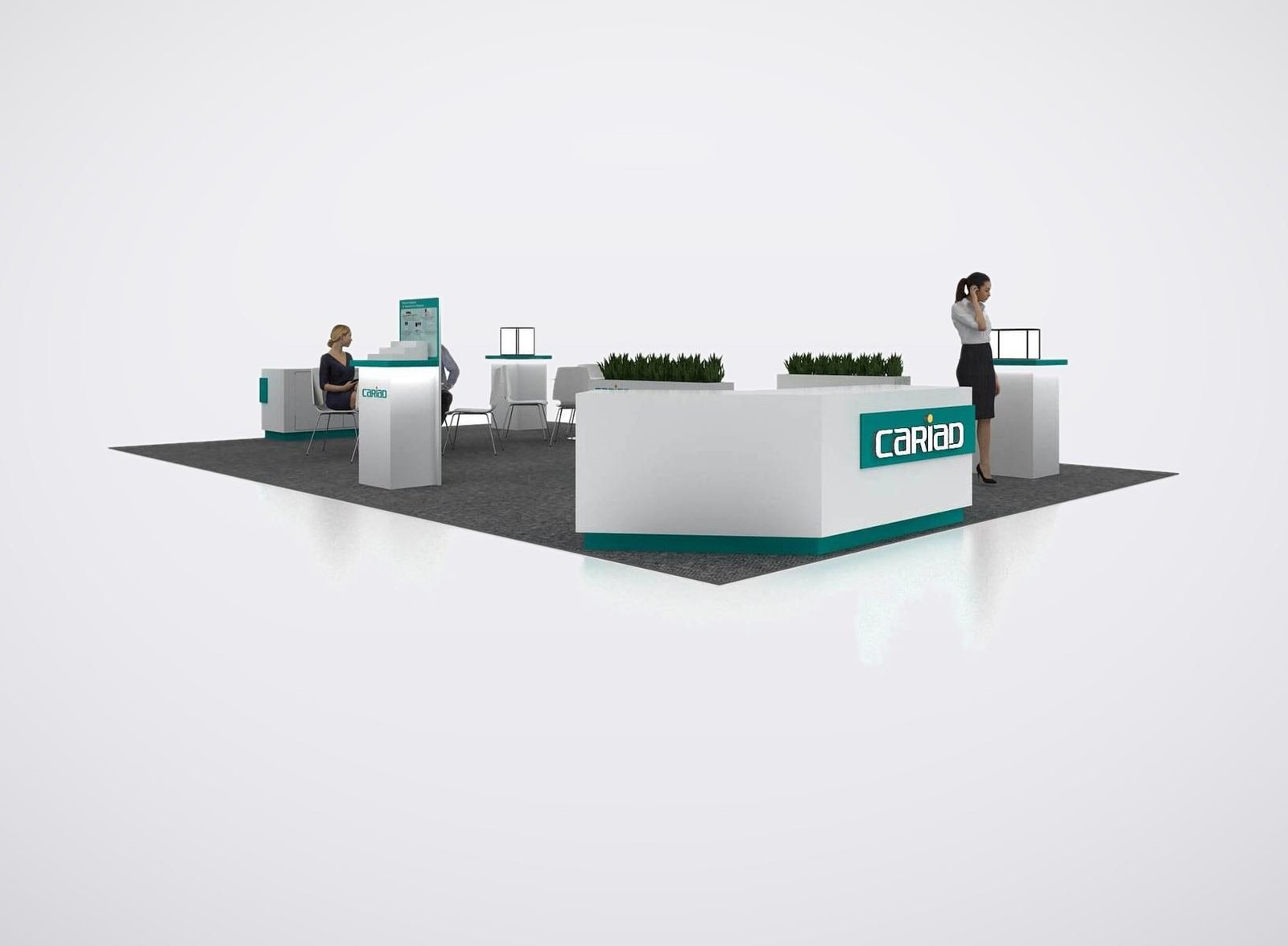 Cariad medical 20x30 trade show booth display at ASRM 2023