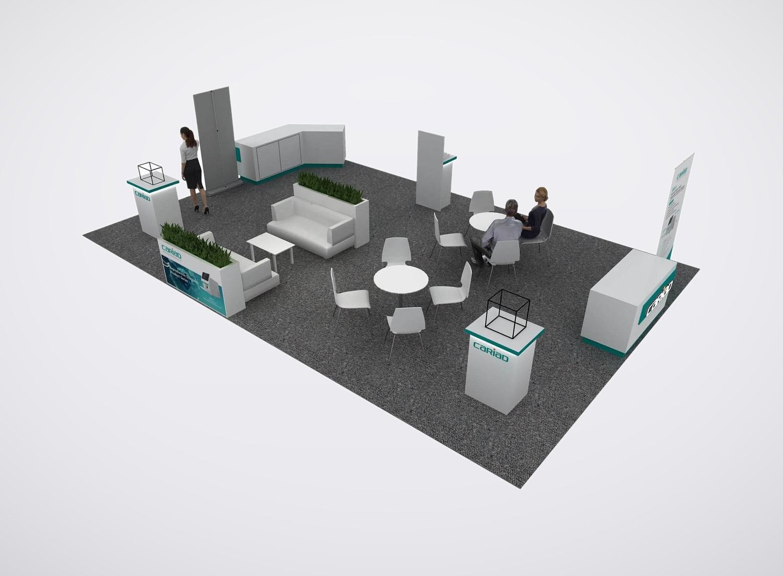 Cariad medical 20x30 trade show booth display at ASRM 2023