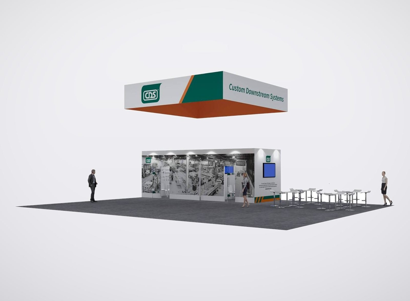 CDS 50x40 trade show booth display at NPE 2024