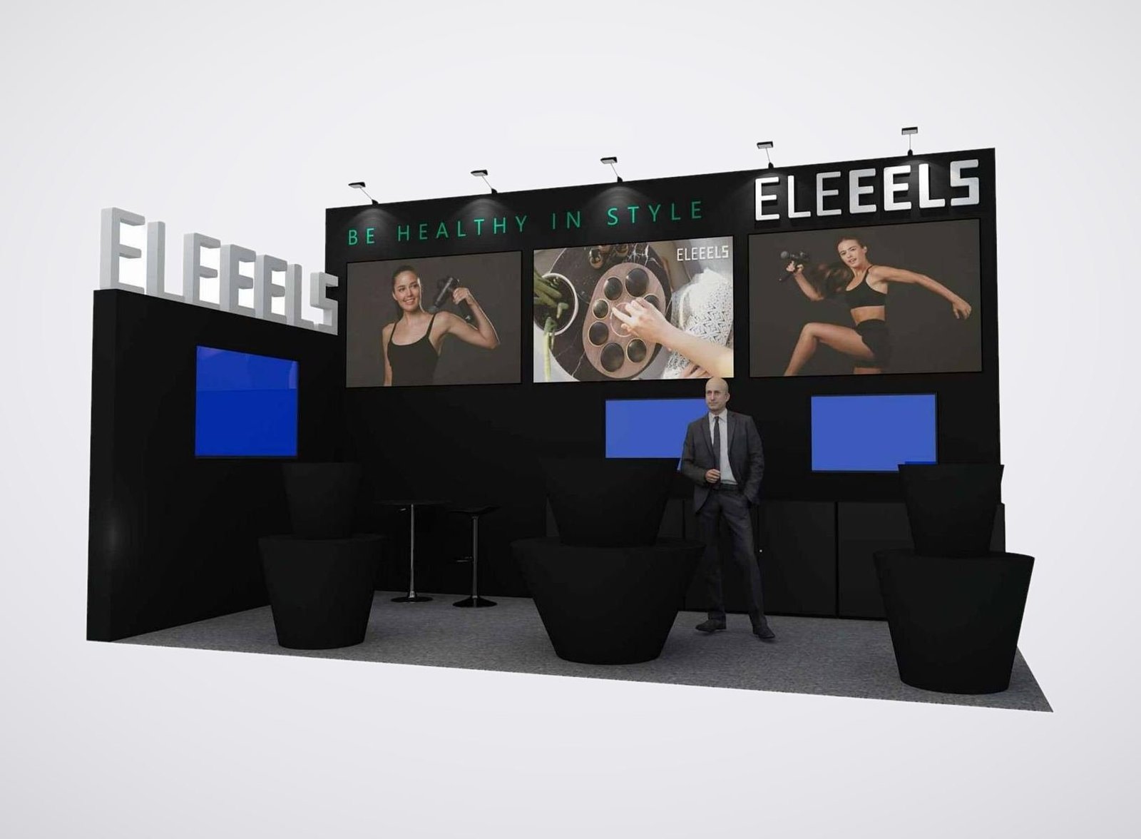 ELEEELS 10x20 trade show booth display at CES 2024