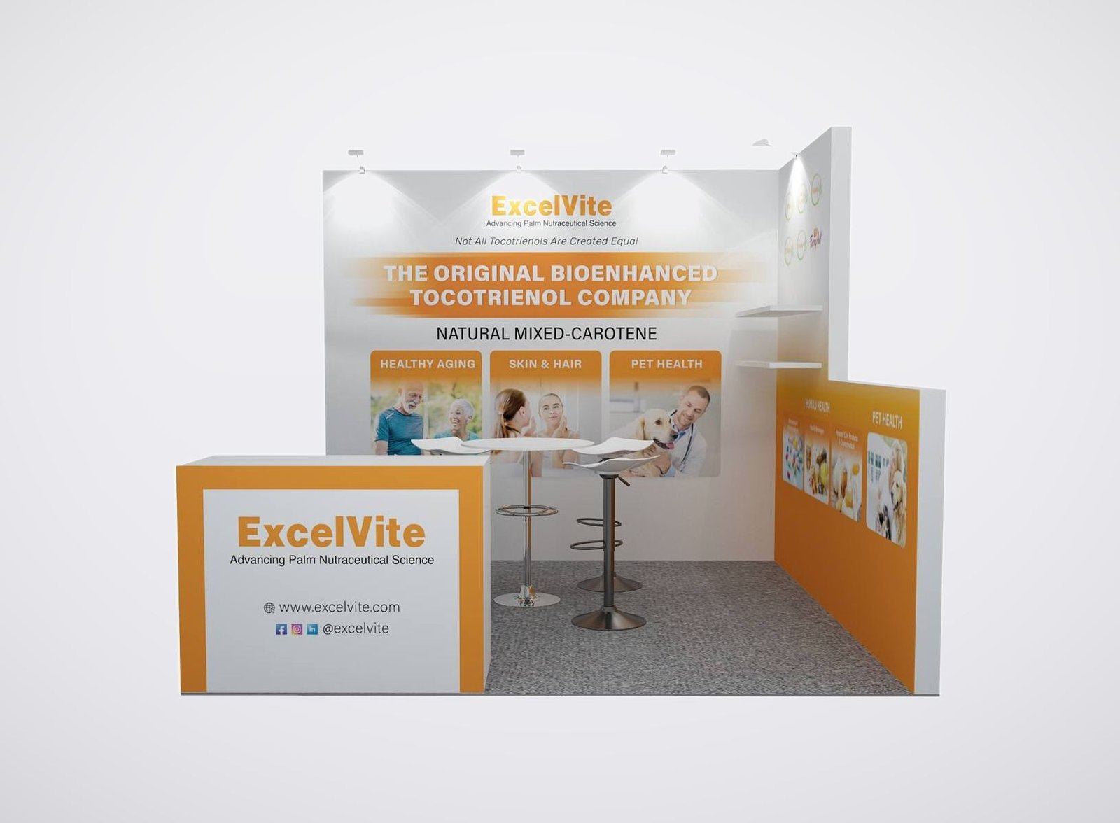 ExcelVite 10x10 trade show booth display at SSG 2025