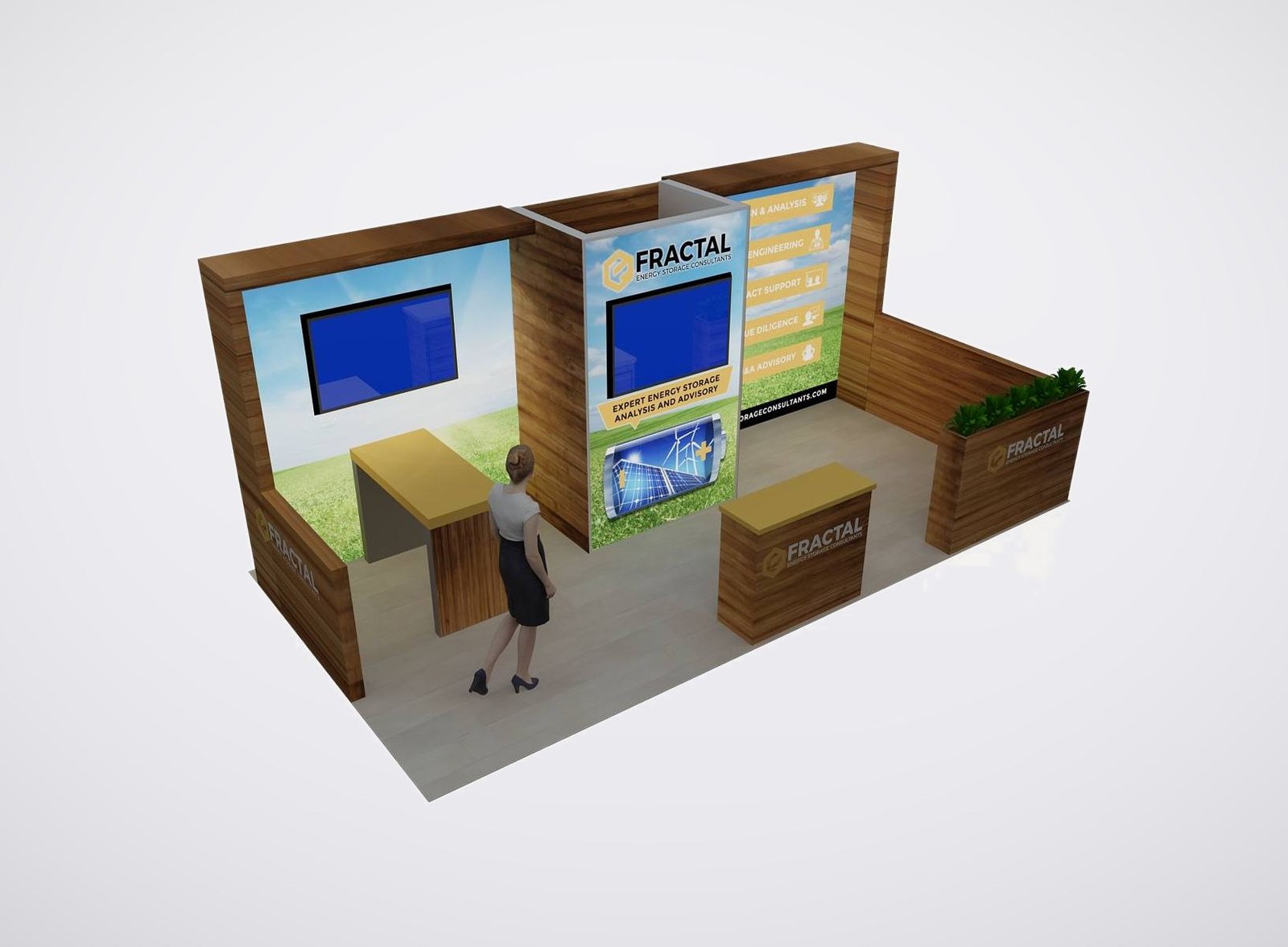 FBA 10x20 trade show booth display at RE+ 2024