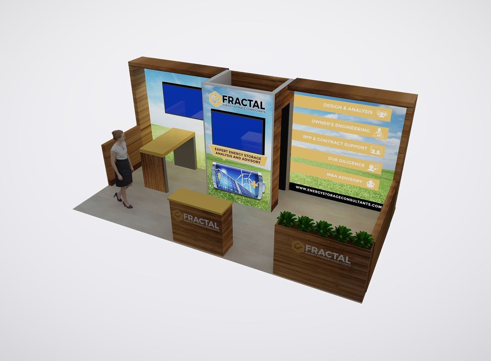 FBA 10x20 trade show booth display at RE+ 2024