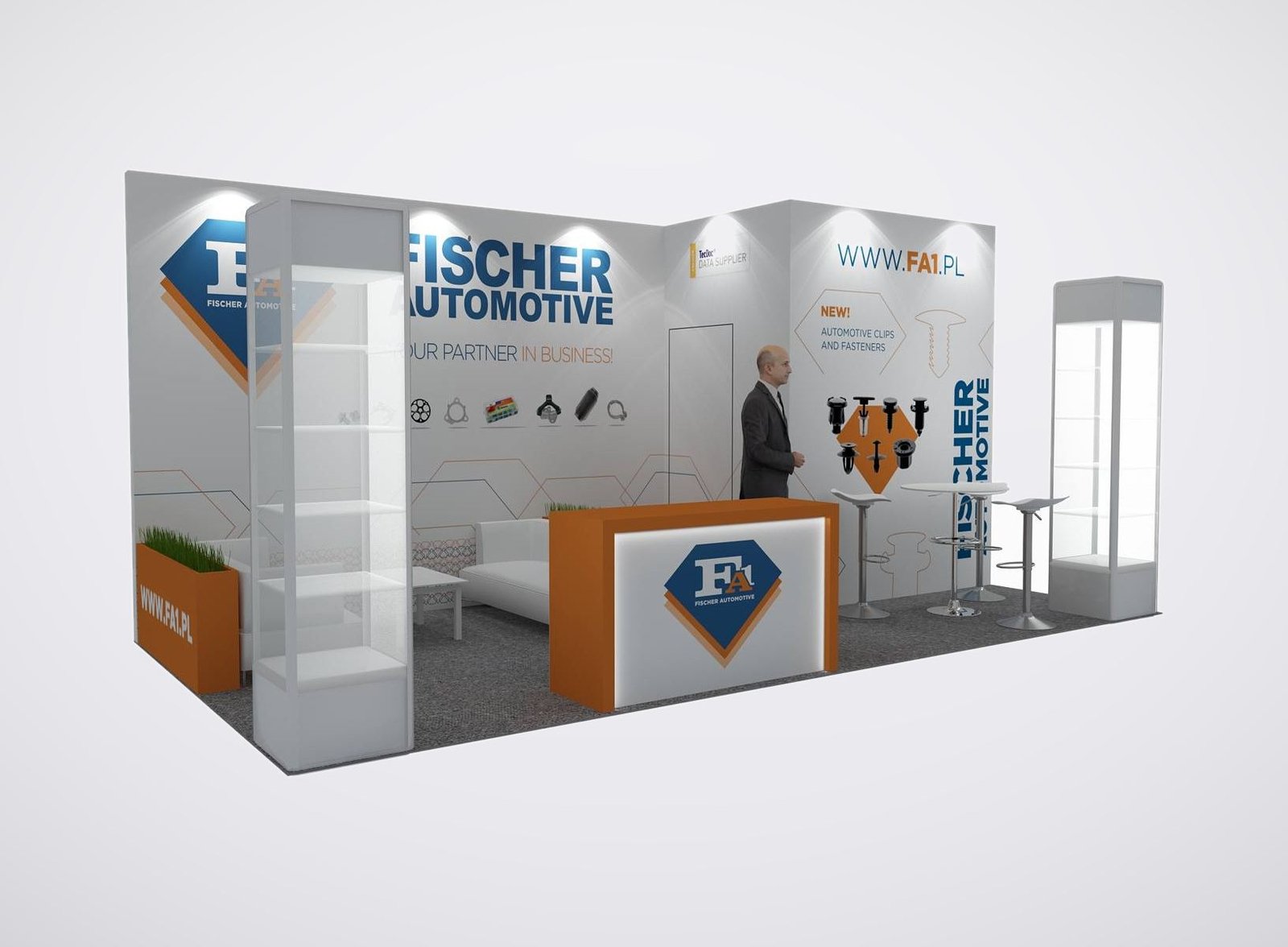 Fischer 10x20 trade show booth display at AAPEX 2024