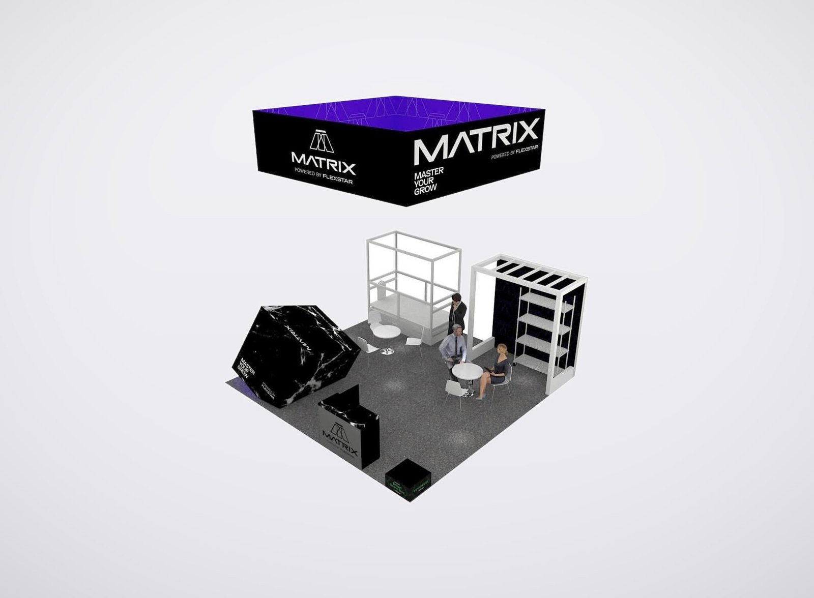 FLEXSTAR 20x20 trade show booth display at MJBizCon 2023