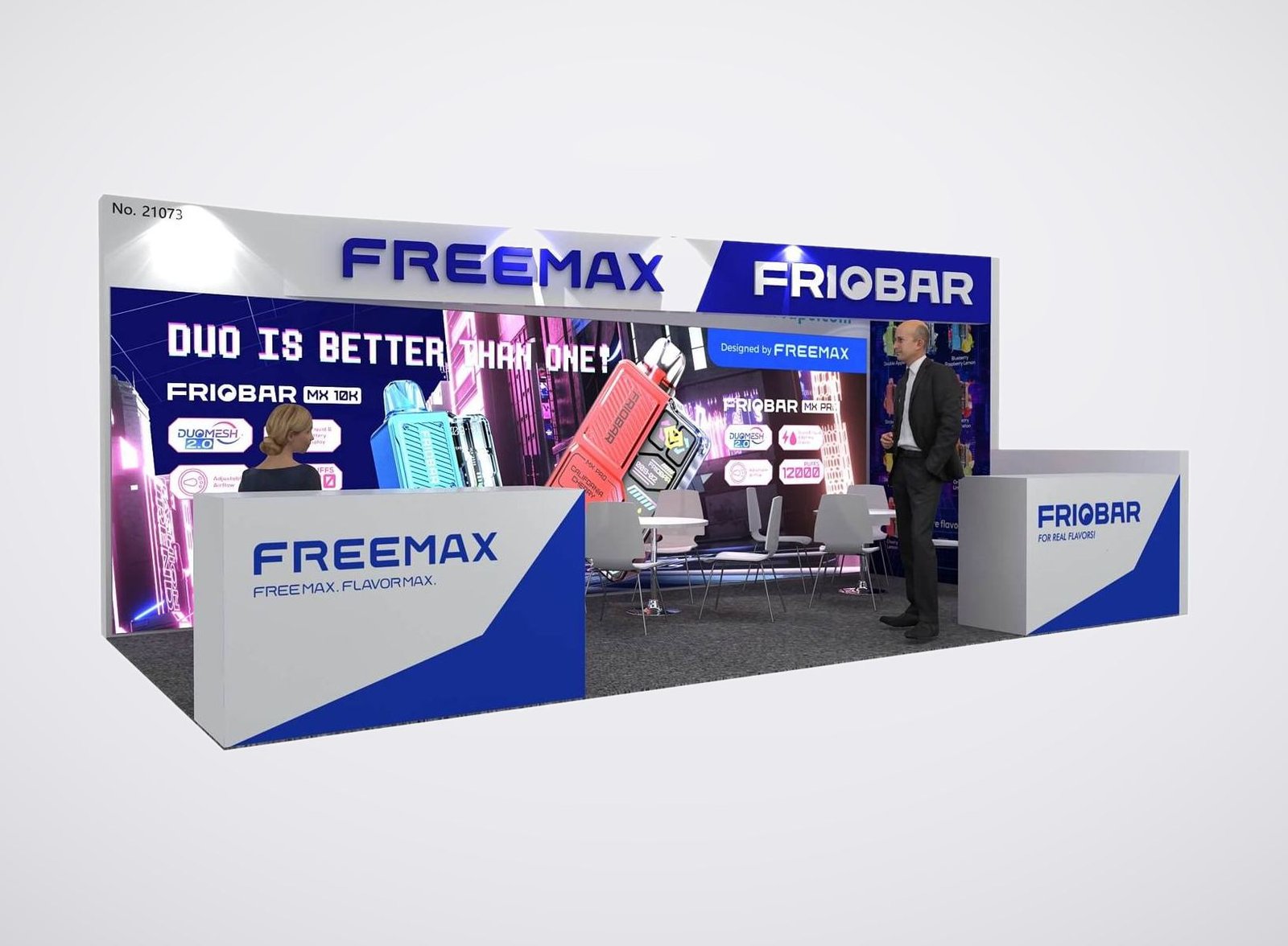 FREEMAX 10x20 trade show booth display at TPE 2024