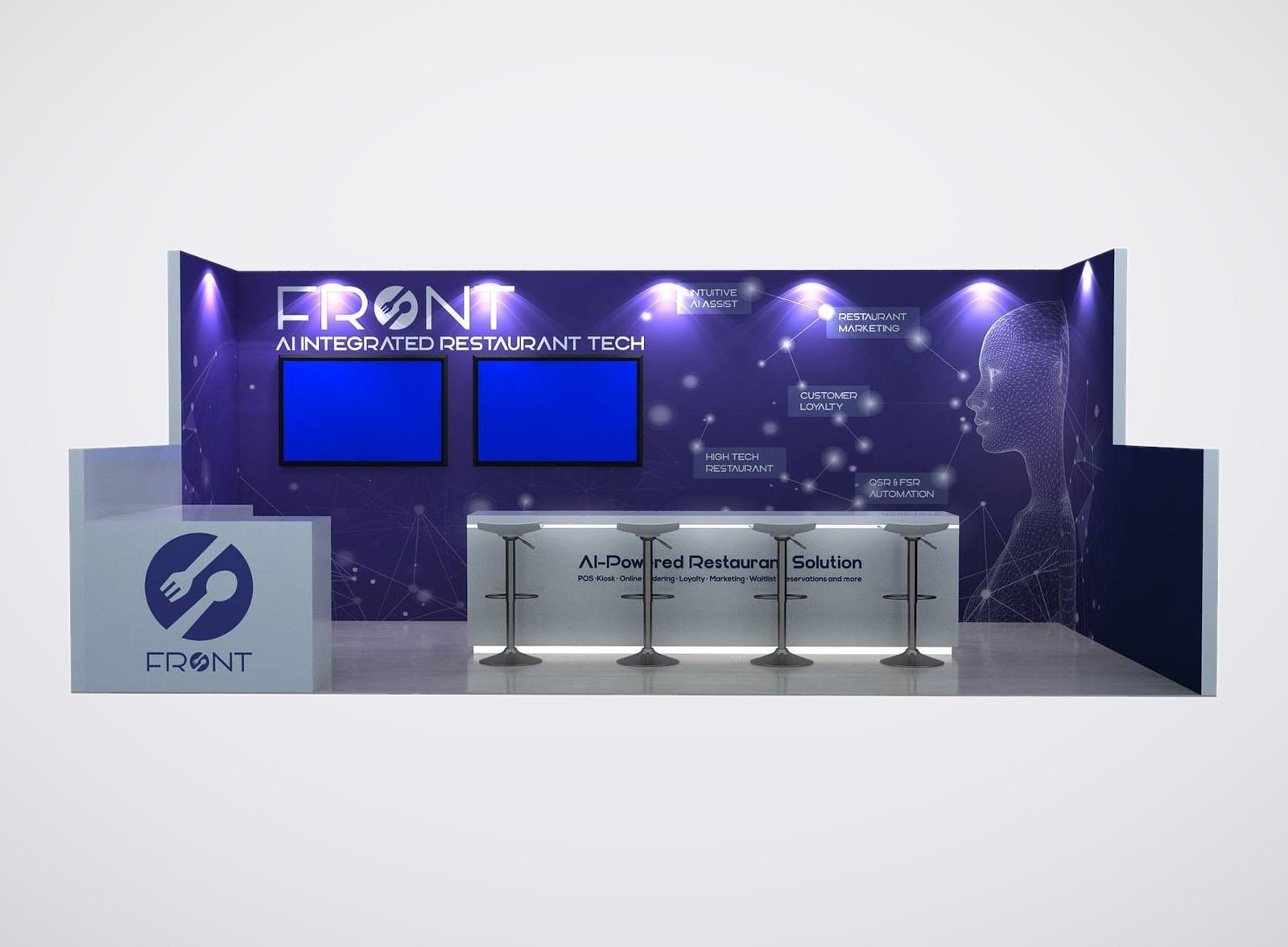 FRONT 10x20 trade show booth display at RetailNOW 2025