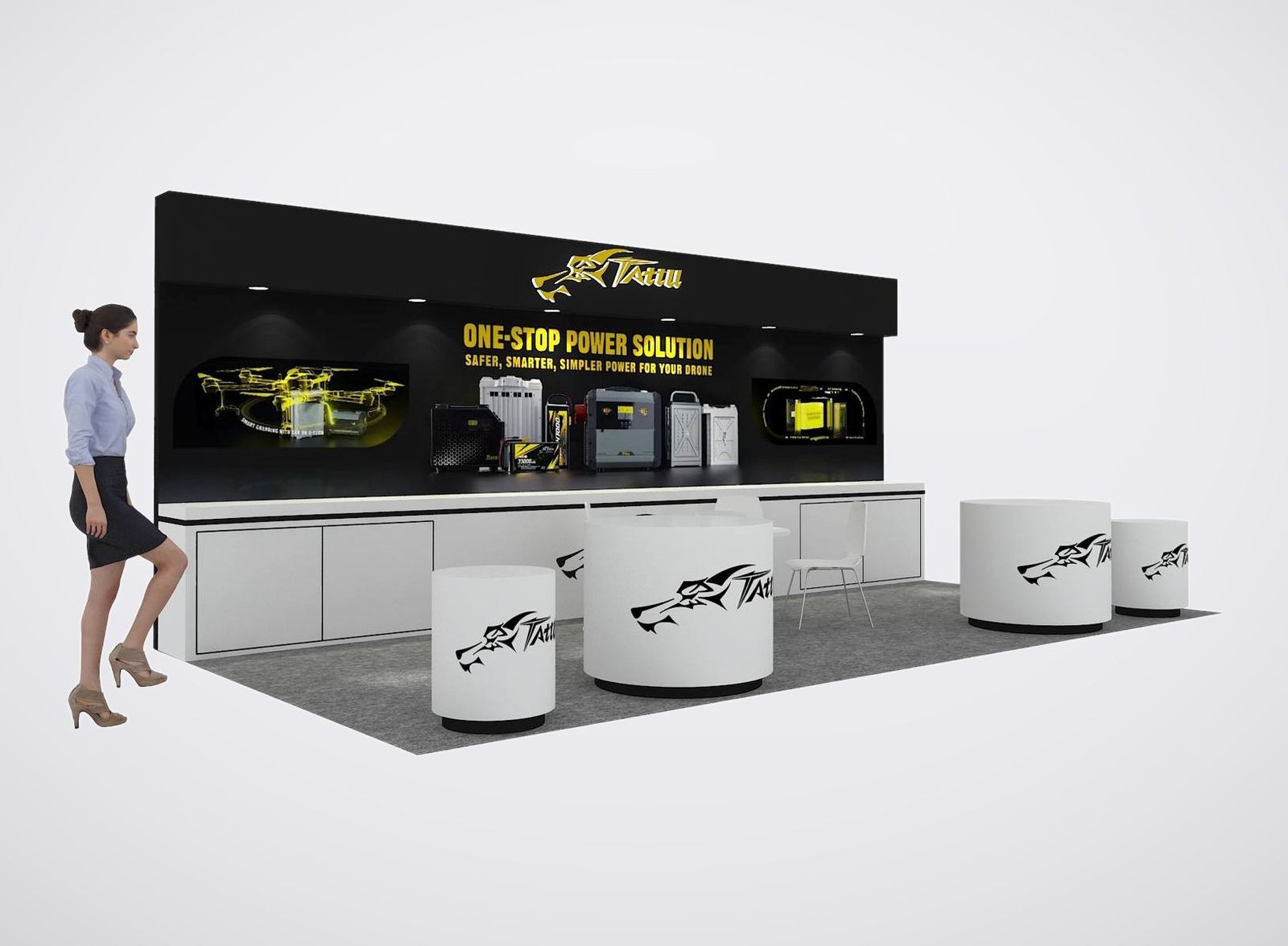 Grepow 10x20 trade show booth display at XPO 2025