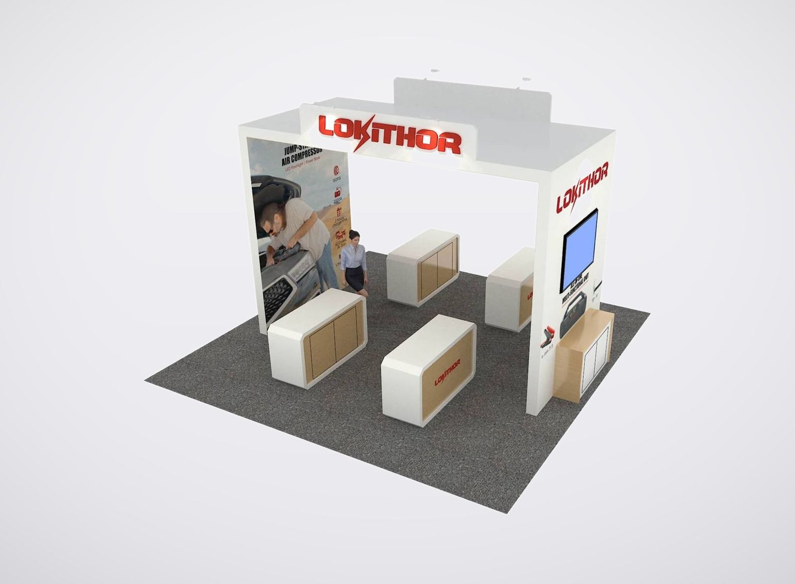 GREPOWER 20x20 trade show booth display at SEMA 2022
