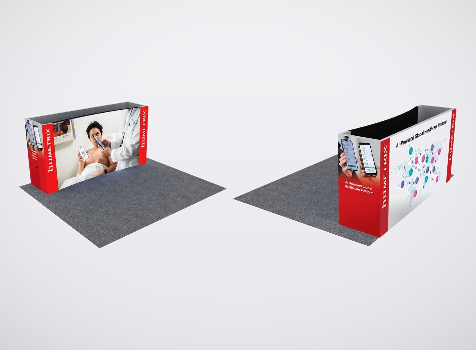 Humetrix 20x20 trade show booth display at CES 2024