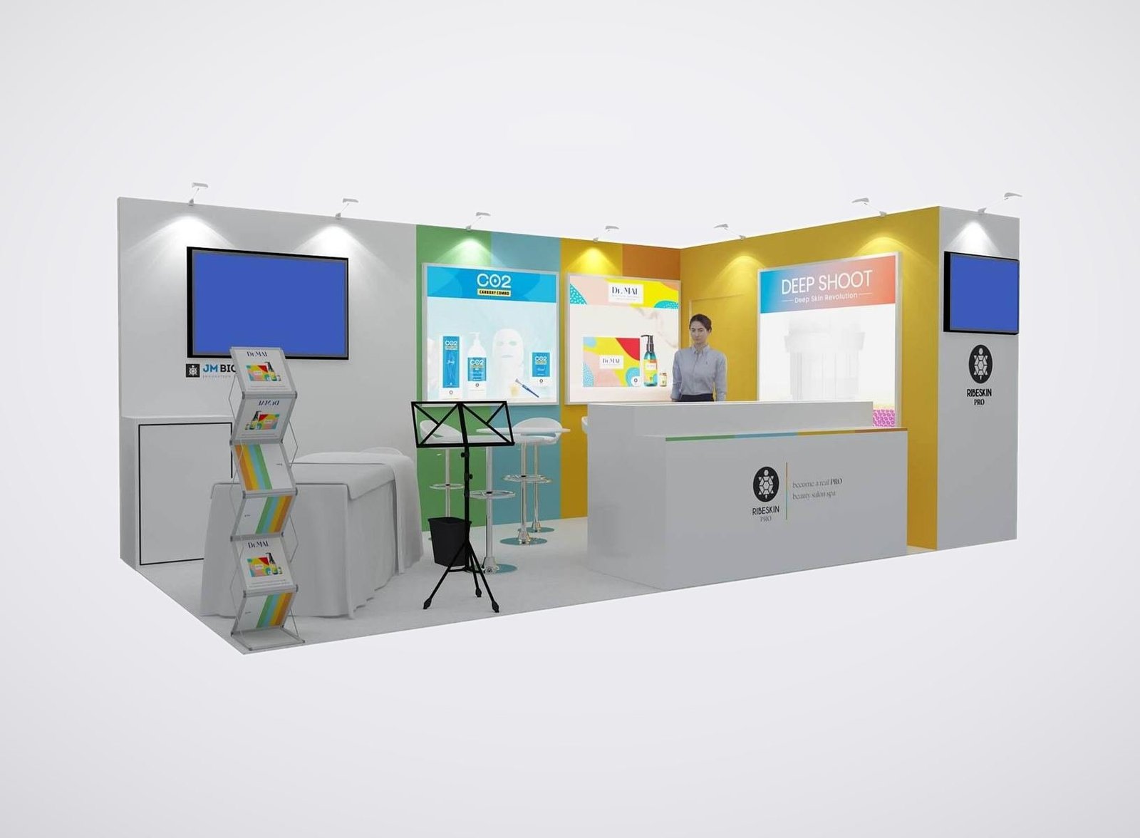 JM Biotech 10x20 trade show booth display at IECSC 2023