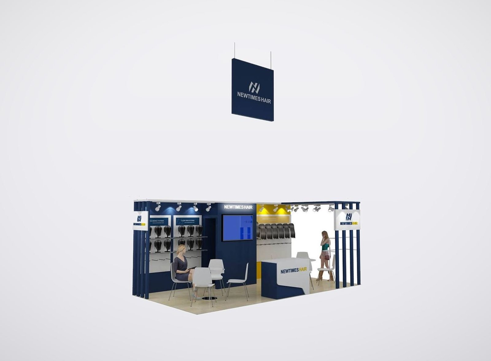 Leda Beauty 10x20 trade show booth display at IBS 2023