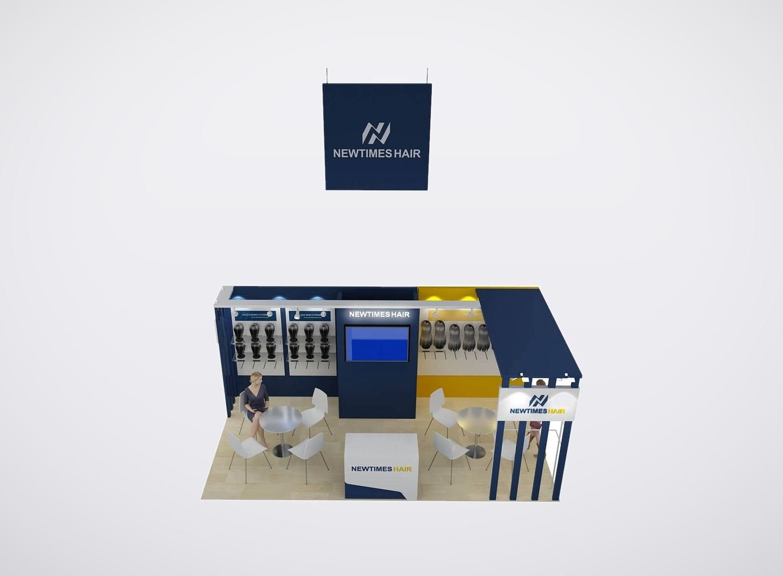 Leda Beauty 10x20 trade show booth display at IBS 2023