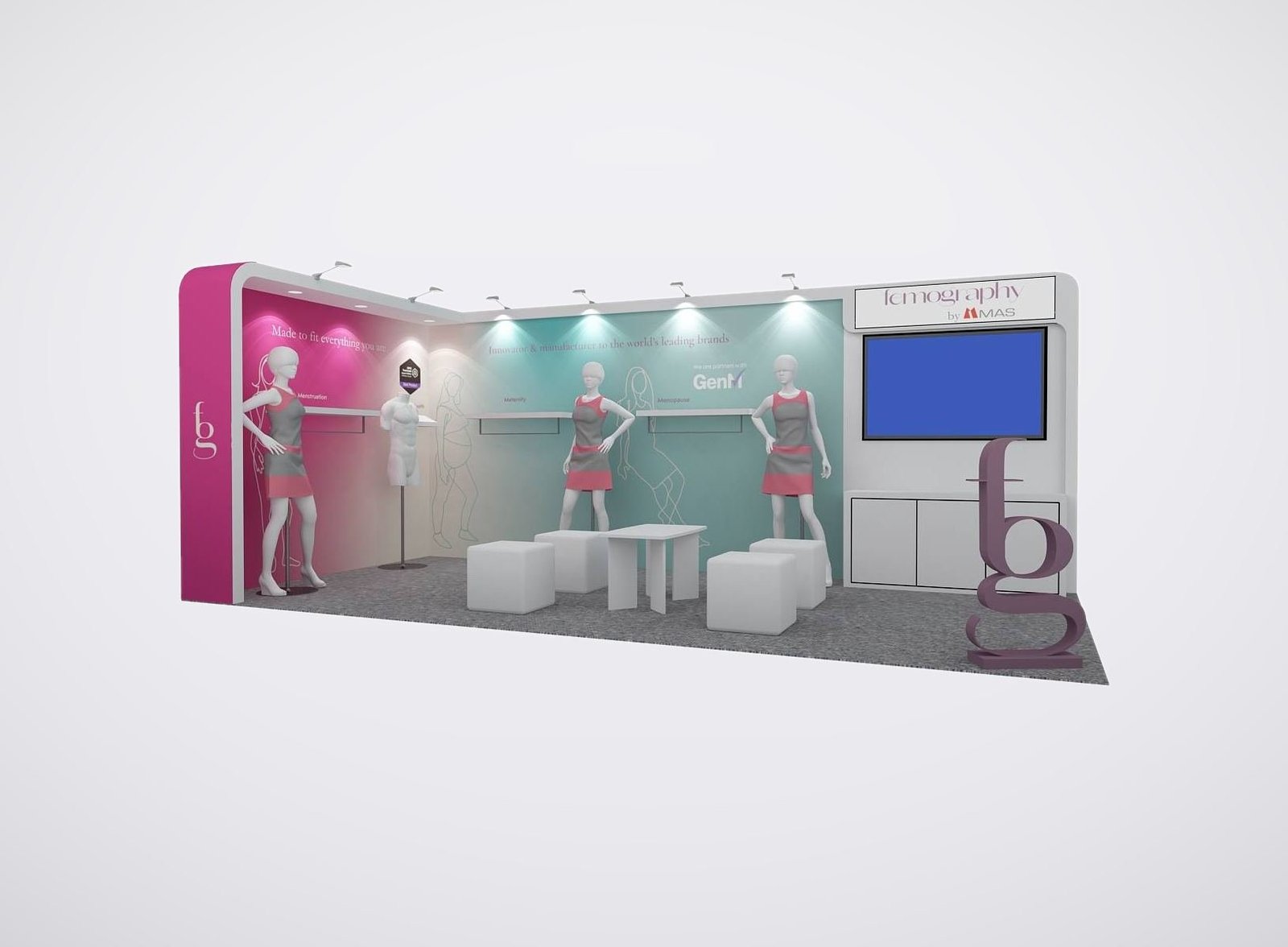 MAS 10x20 trade show booth display at Magic 2024
