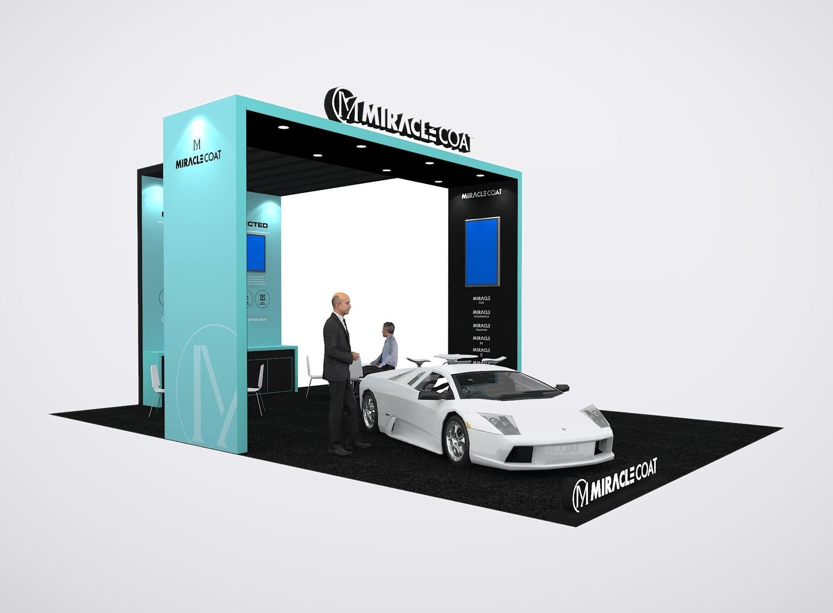 MiracleCoat 20x30 trade show booth display at SEMA 2025