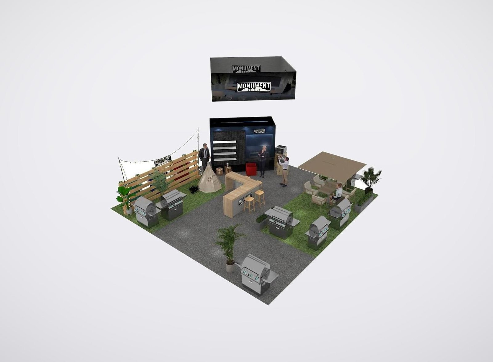 MONUMENT 30x30 trade show booth display at NHS 2024