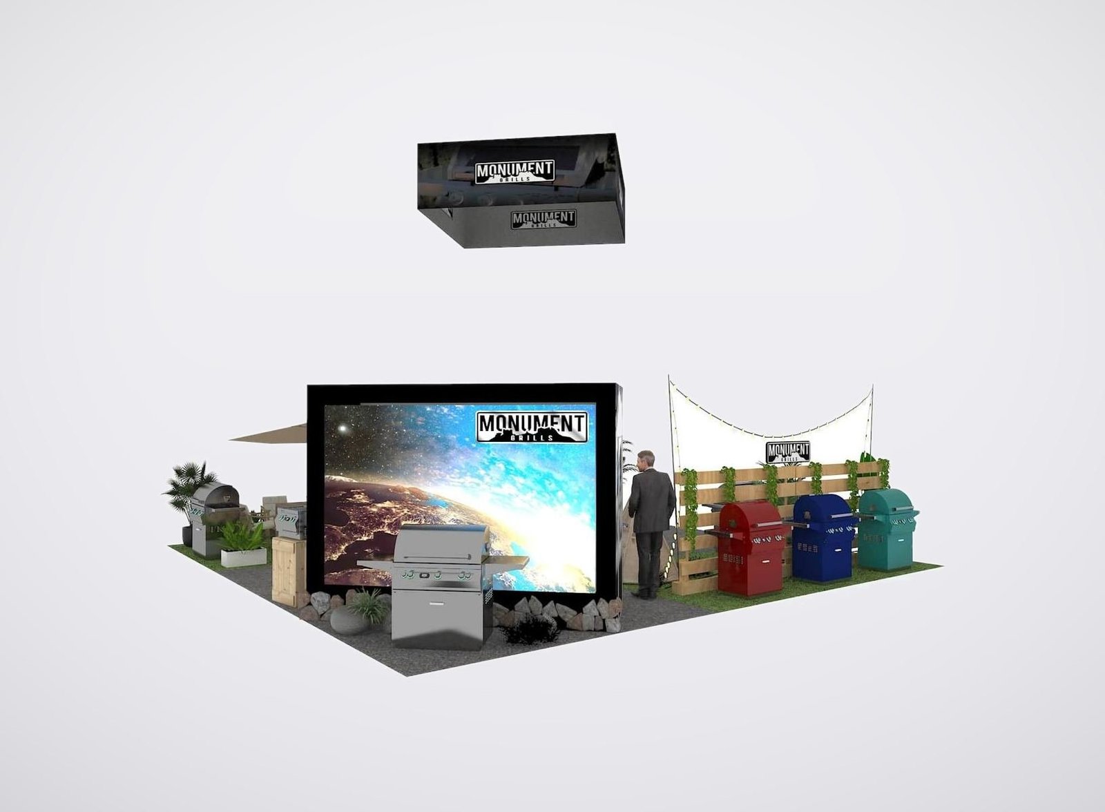 MONUMENT 30x30 trade show booth display at NHS 2024