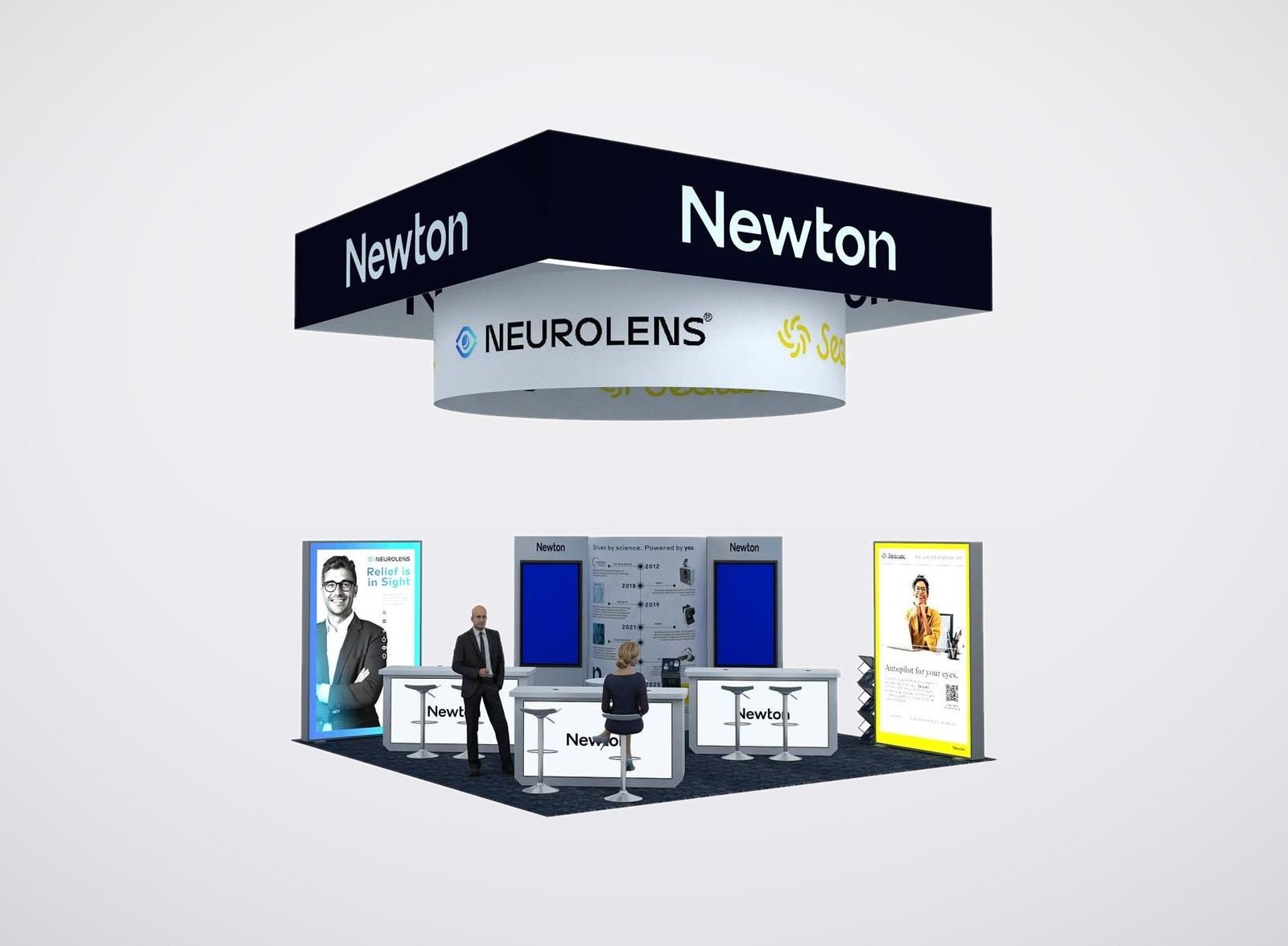Neurolens 20x20 trade show booth display at VEW 2025