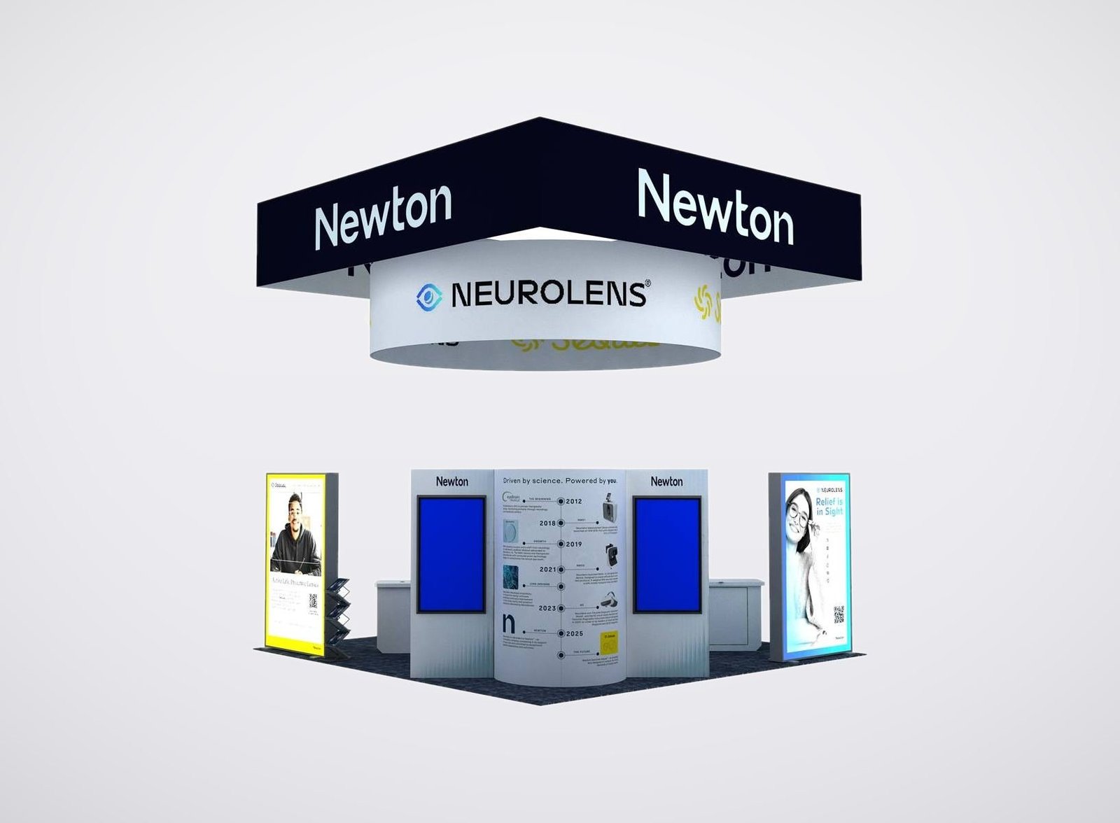 Neurolens 20x20 trade show booth display at VEW 2025