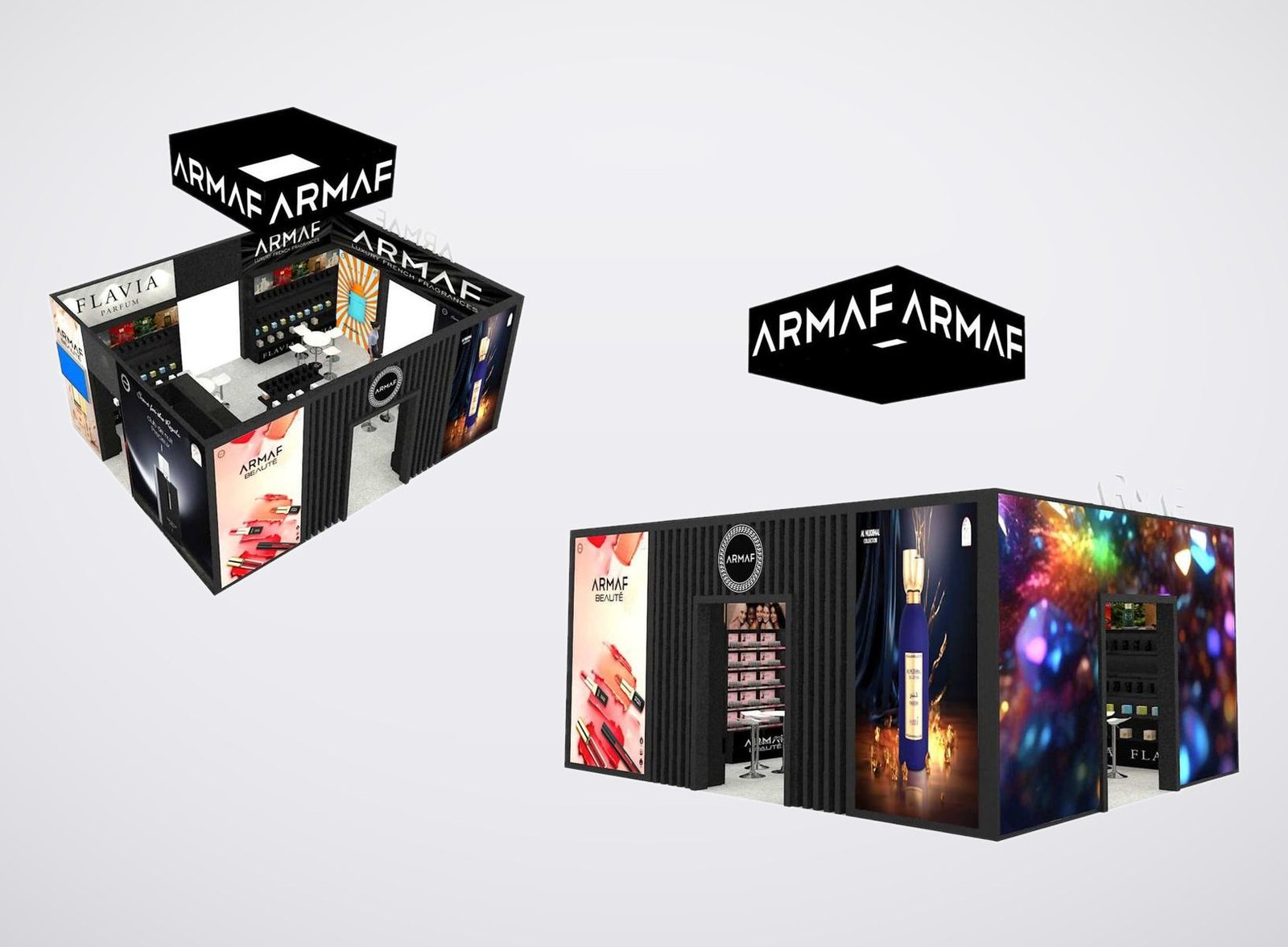 Niche Brands 6x8 trade show booth display at m Cosmoprof 2025