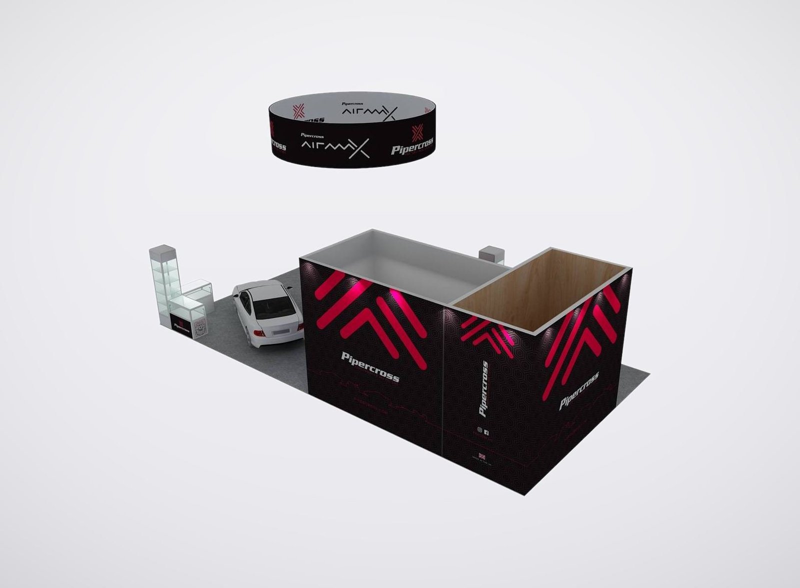 Pipercross 20x40 trade show booth display at SEMA 2024