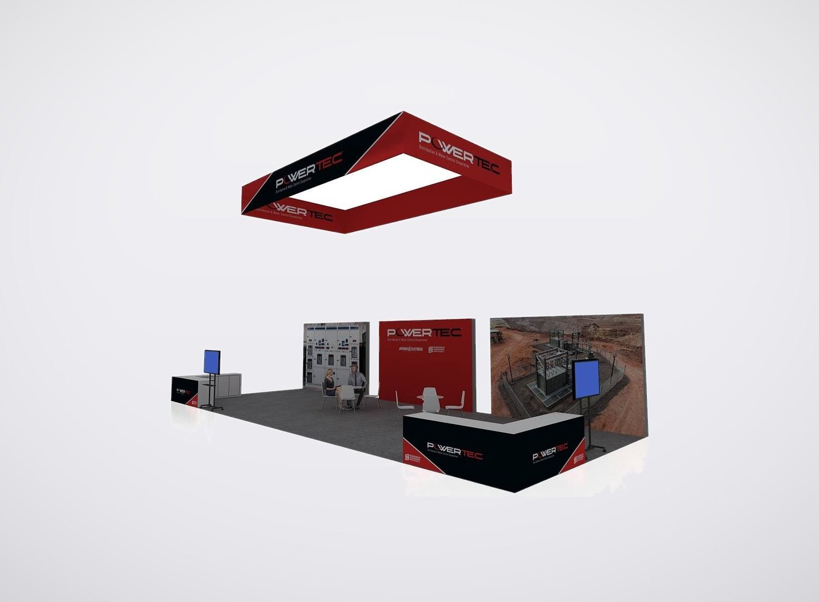 PowerTec 20x50 trade show booth display at MINExpo 2024
