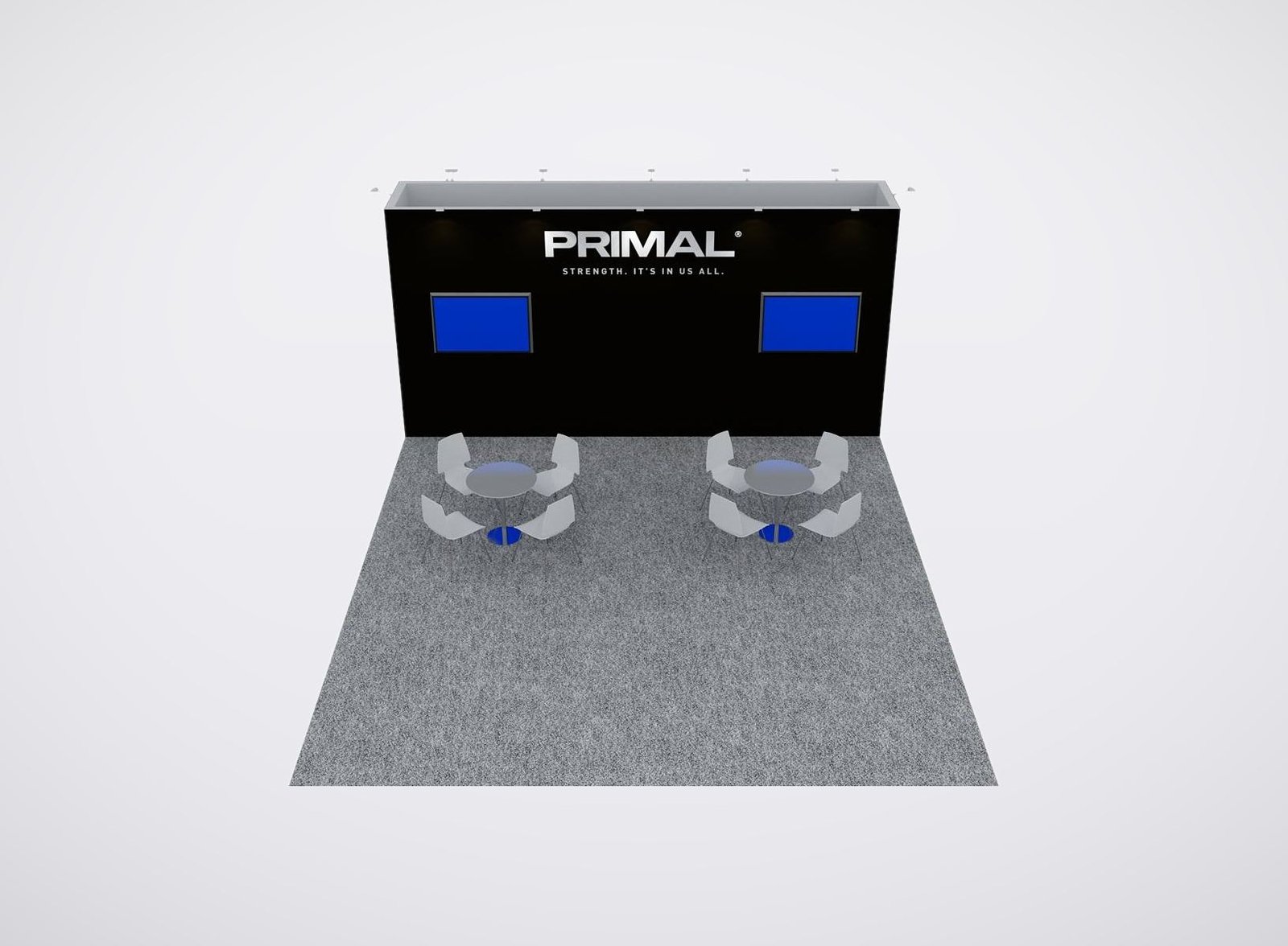Primal 20x30 trade show booth display at HFA Show 2025