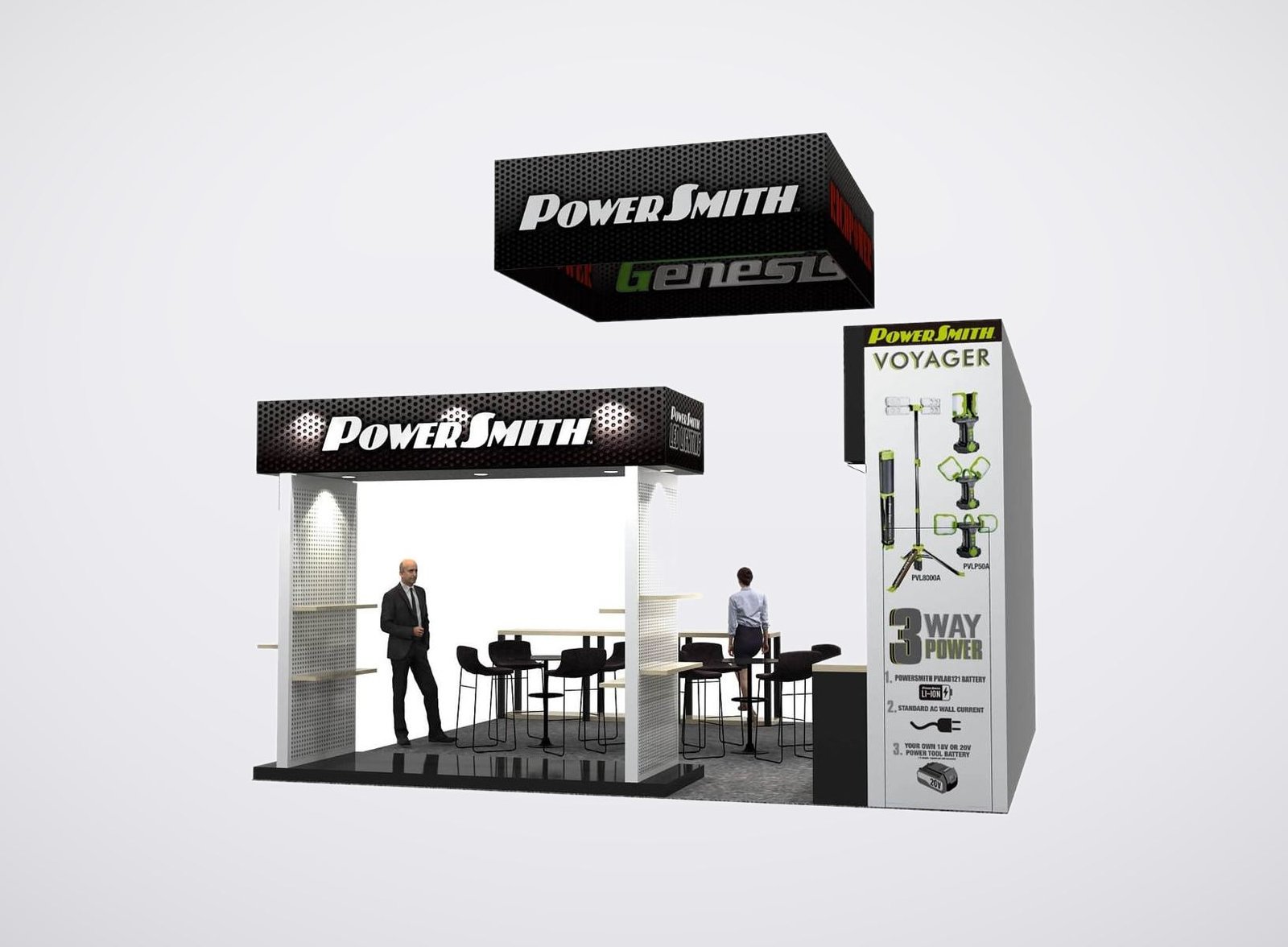 Richpower 20x20 trade show booth display at NHS 2023