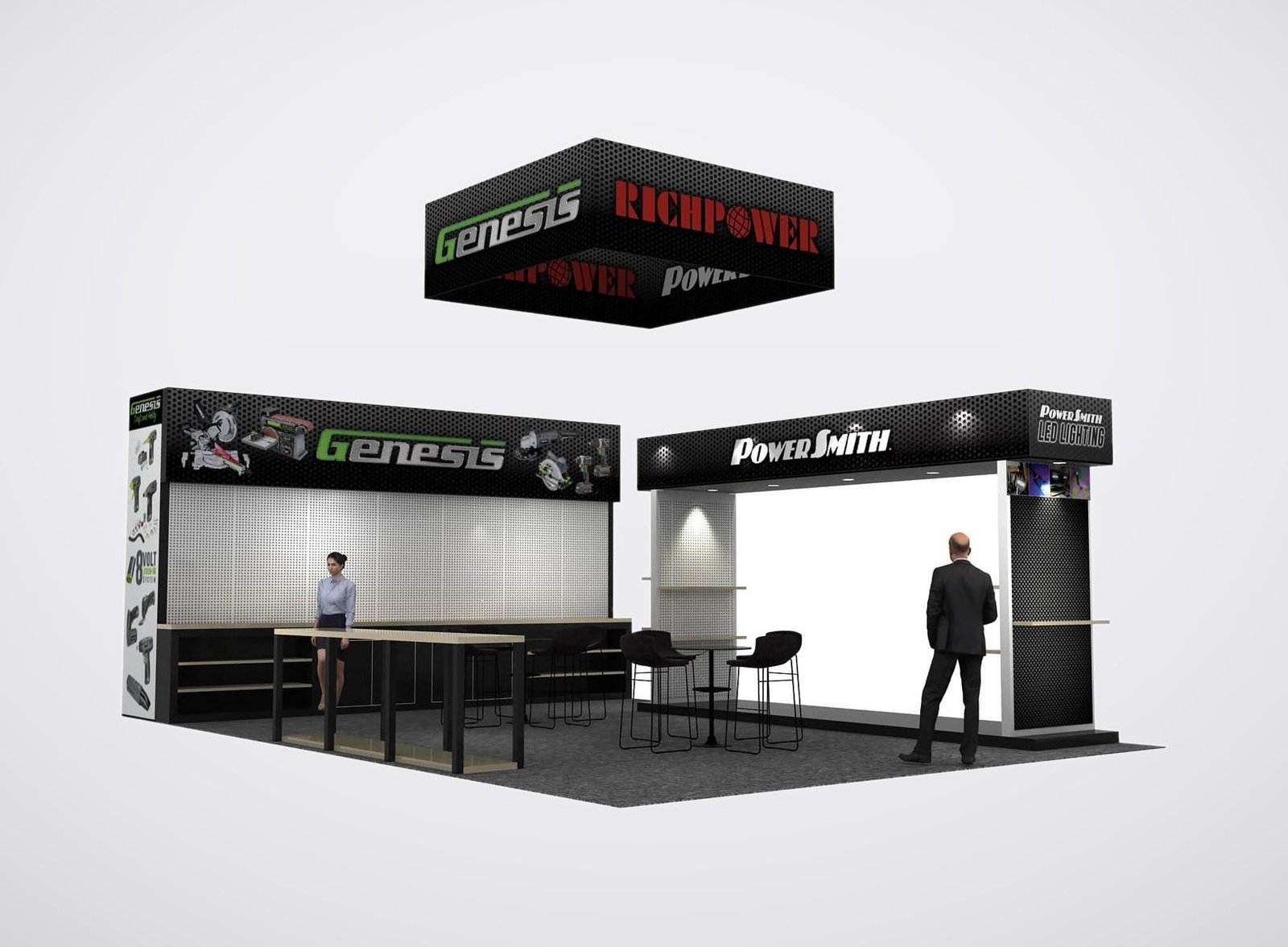 Richpower 20x30 trade show booth display at NHS 2023