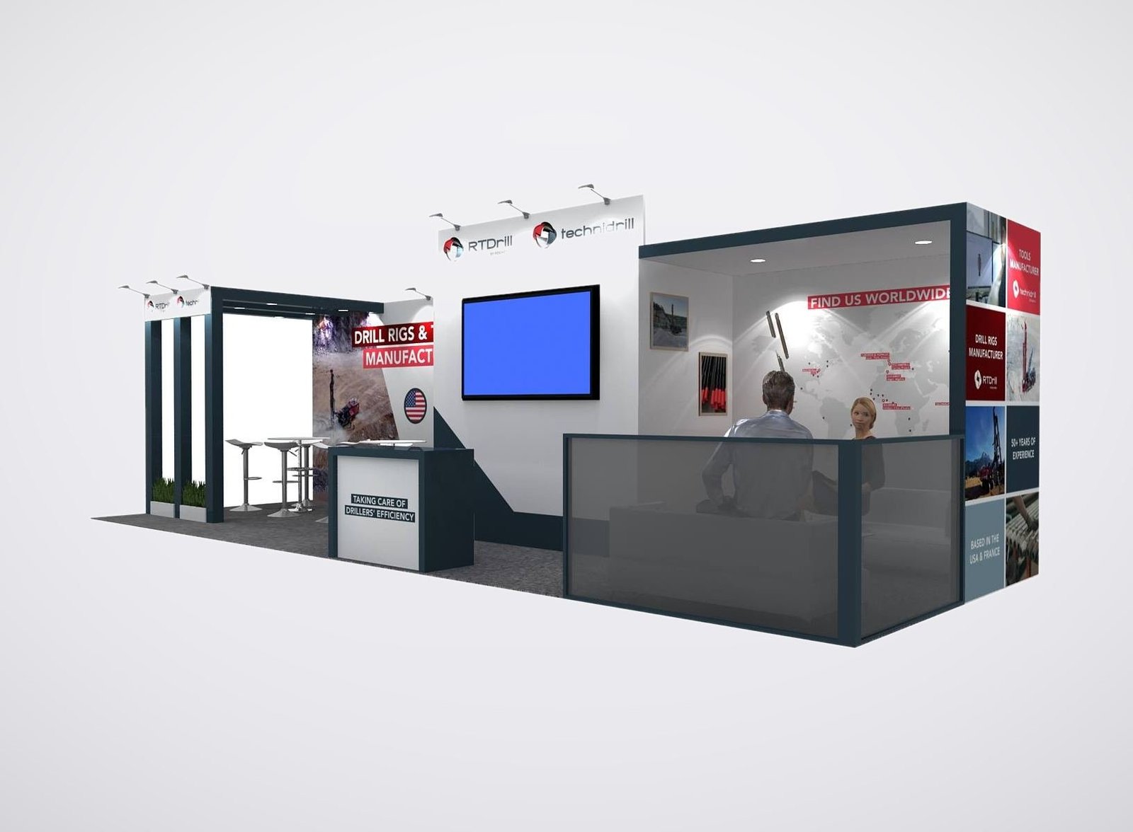RTD RILL 10x30 trade show booth display at MINExpo 2024