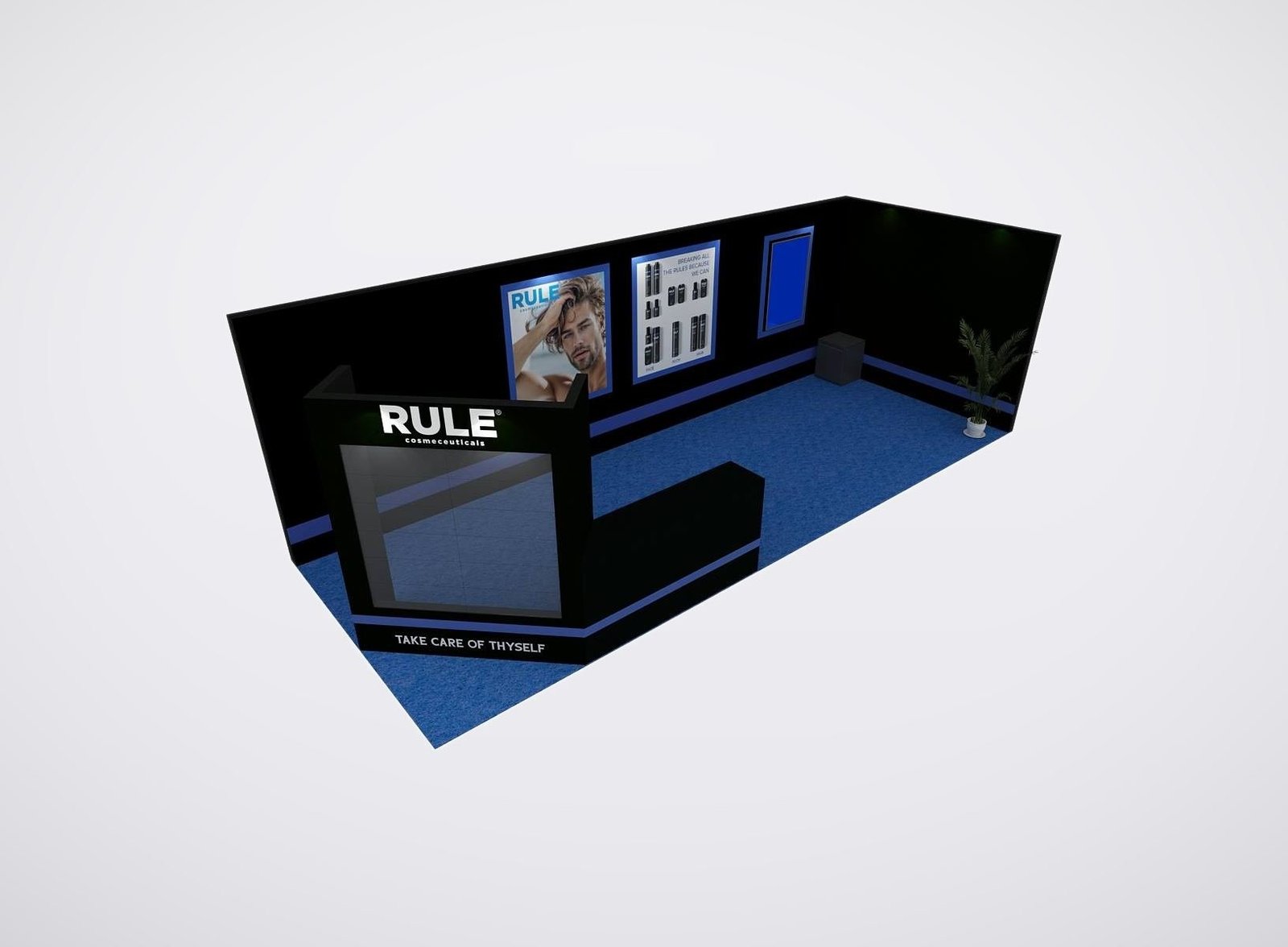 RULE 10x20 trade show booth display at Cosmoprof 2024