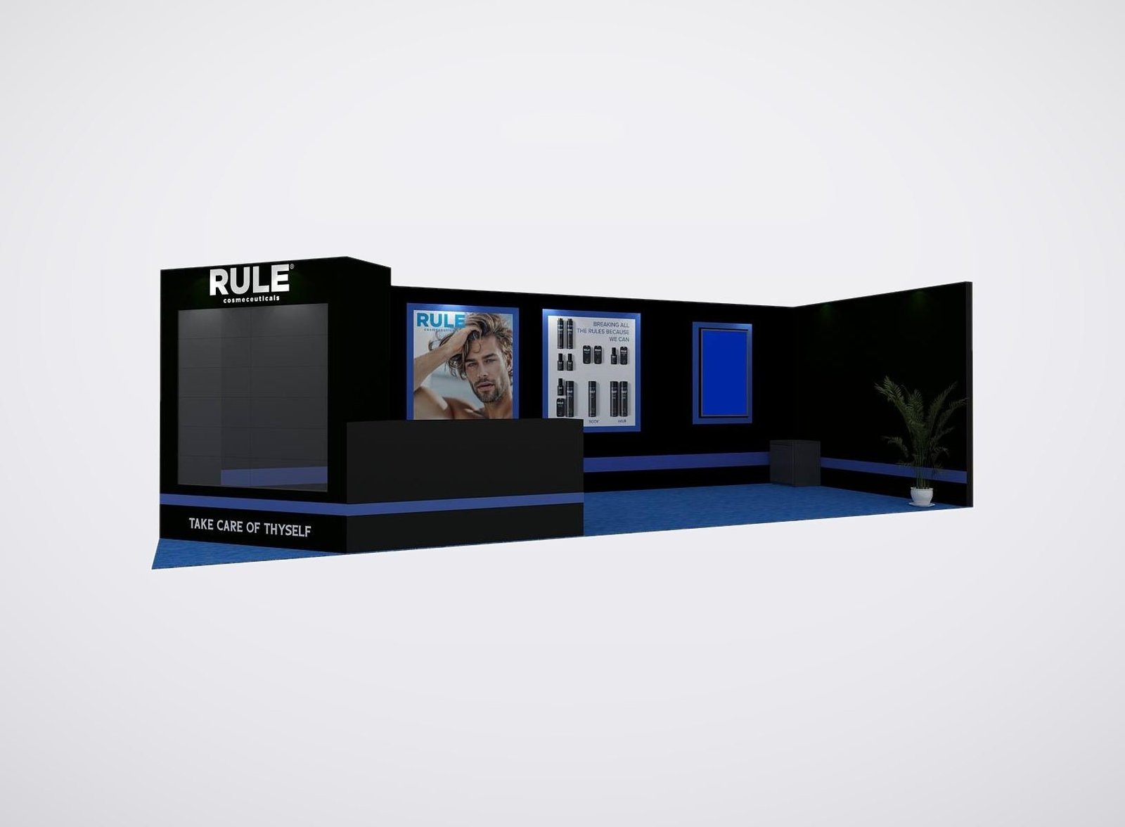 RULE 10x20 trade show booth display at Cosmoprof 2024
