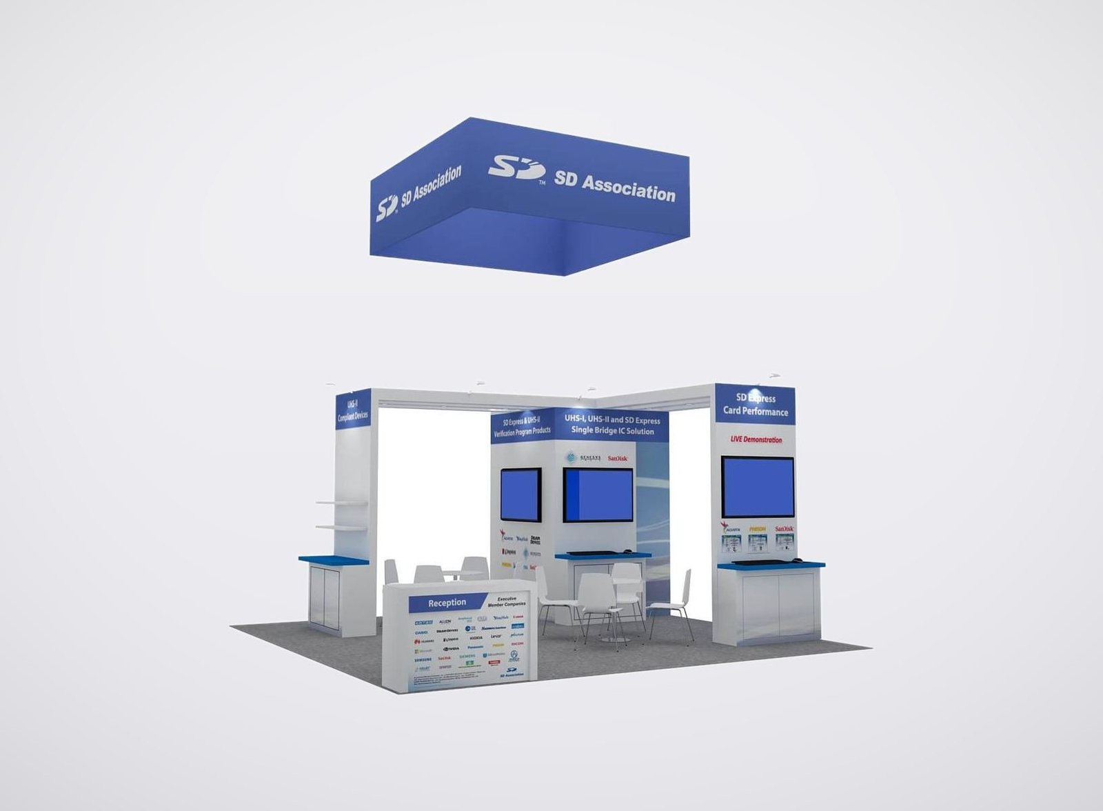 SD Association 20x20 trade show booth display at NAB 2022