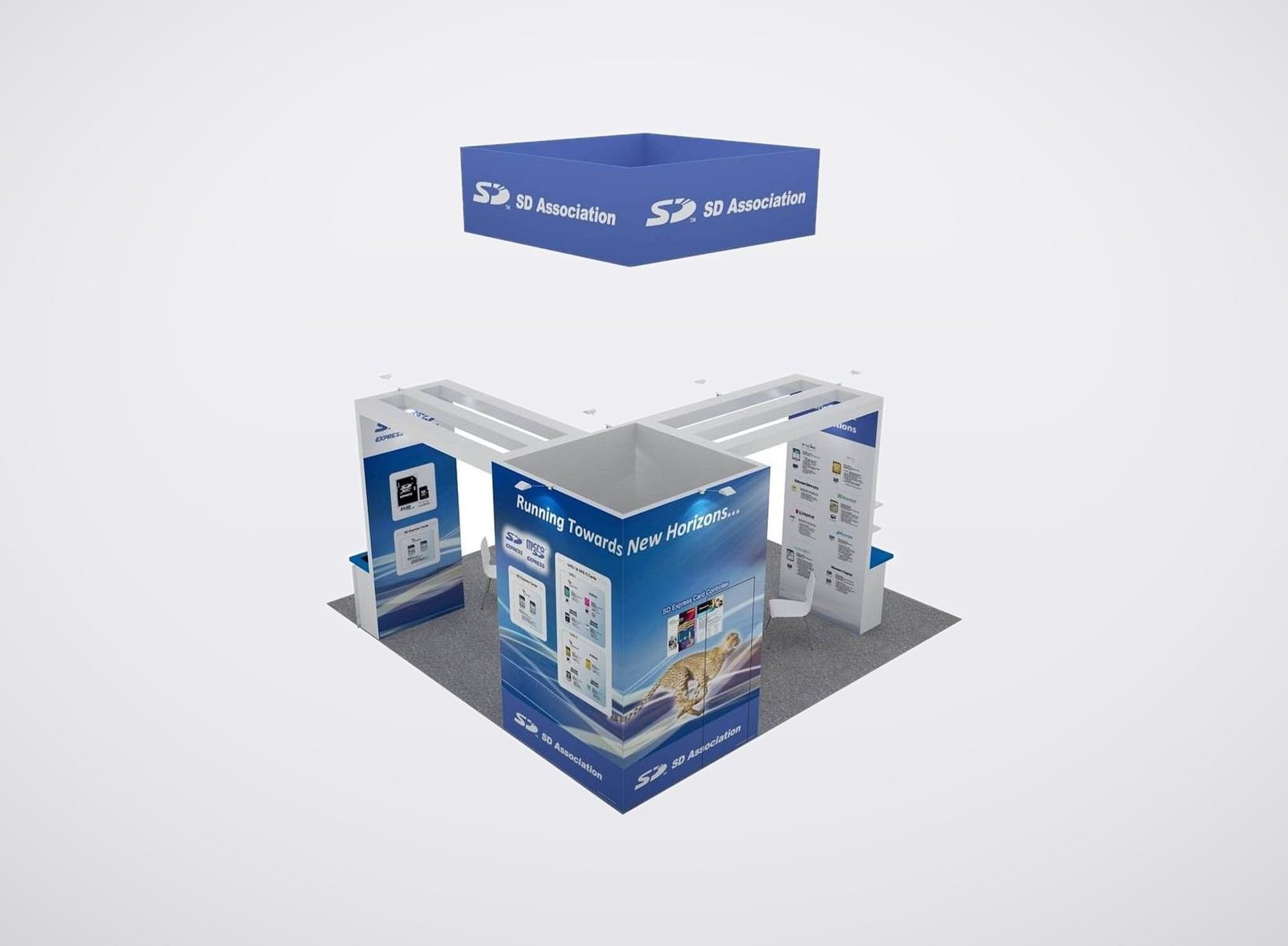 SD Association 20x20 trade show booth display at NAB 2022