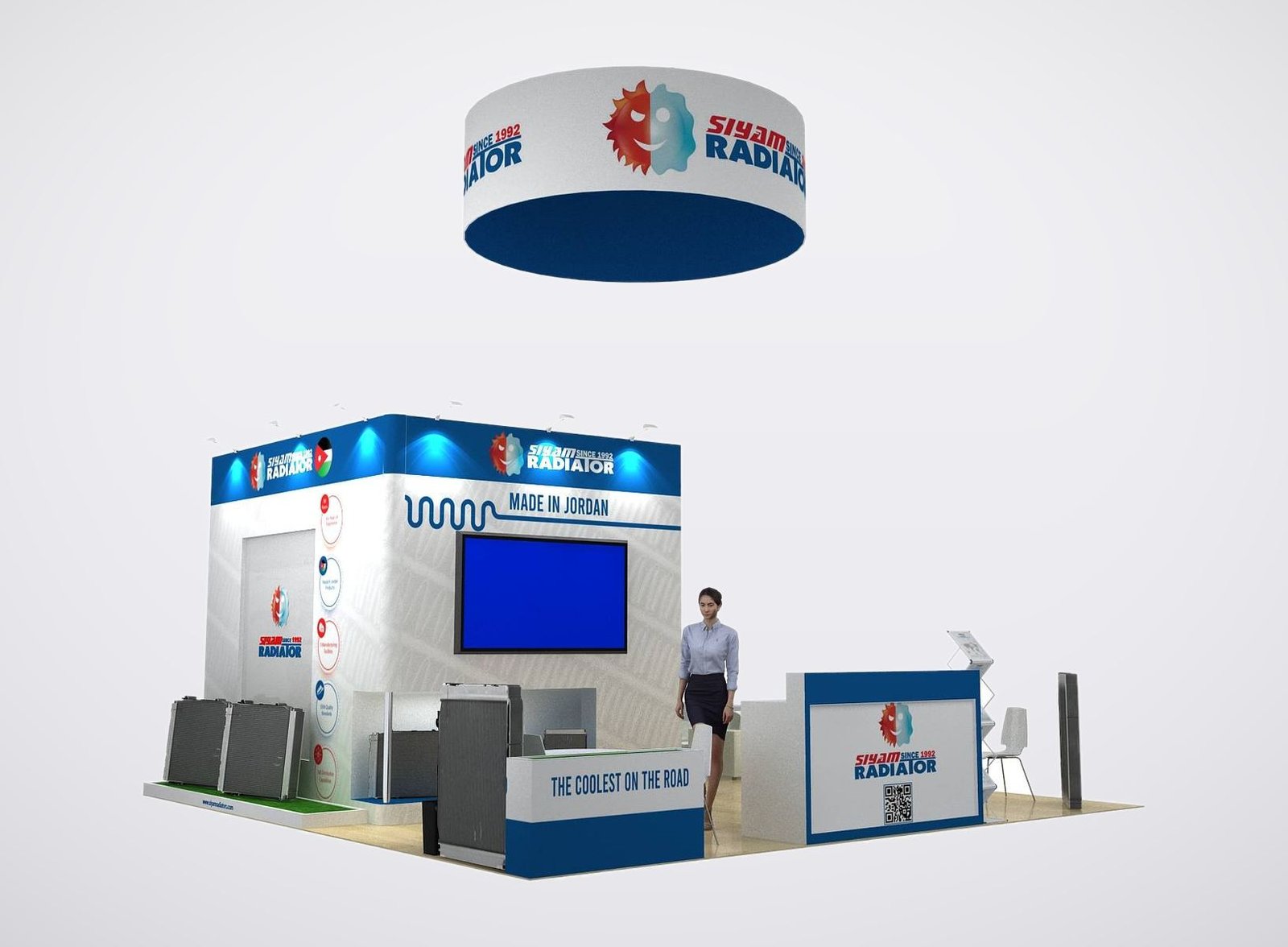 Siyam Radiator 20x20 trade show booth display at AAPEX 2025
