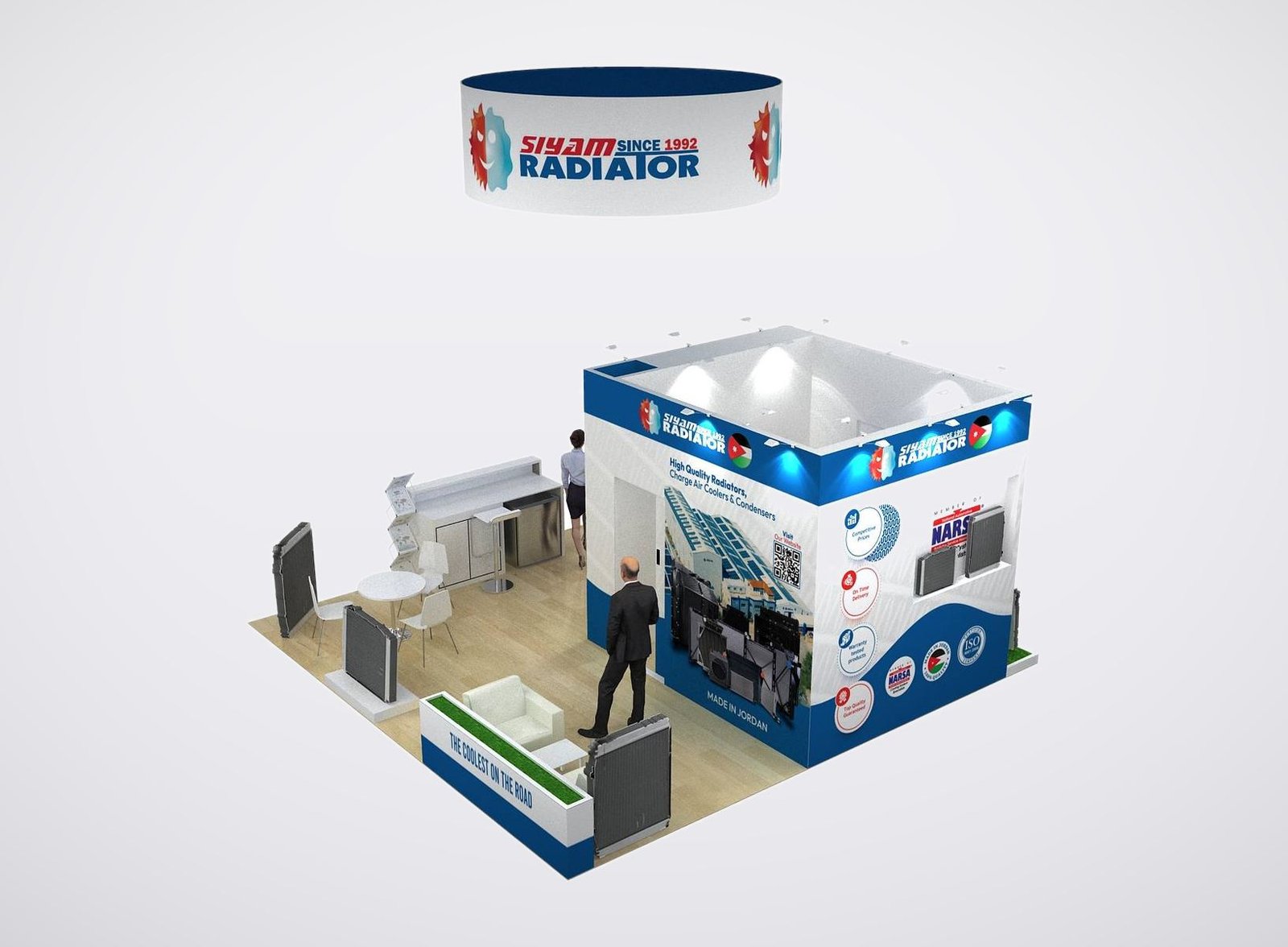 Siyam Radiator 20x20 trade show booth display at AAPEX 2025