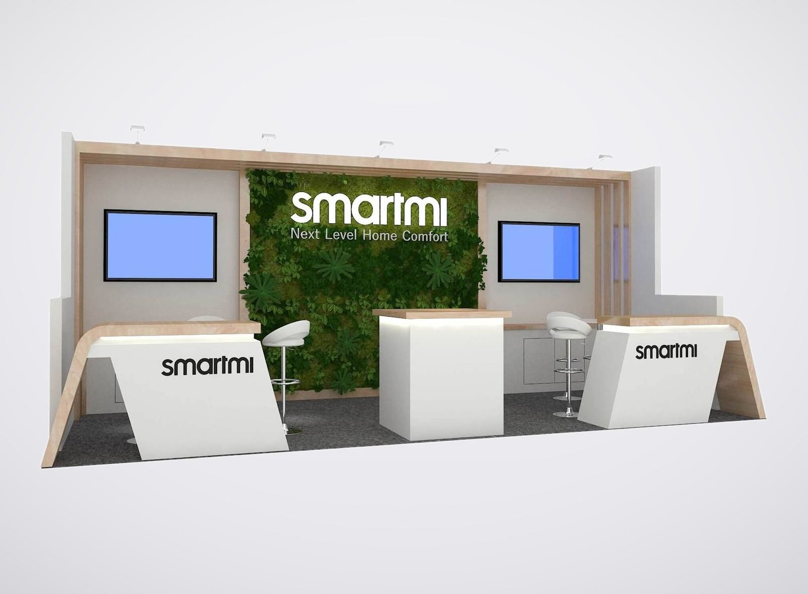 Smartmi 10x20 trade show booth display at IHS 2024