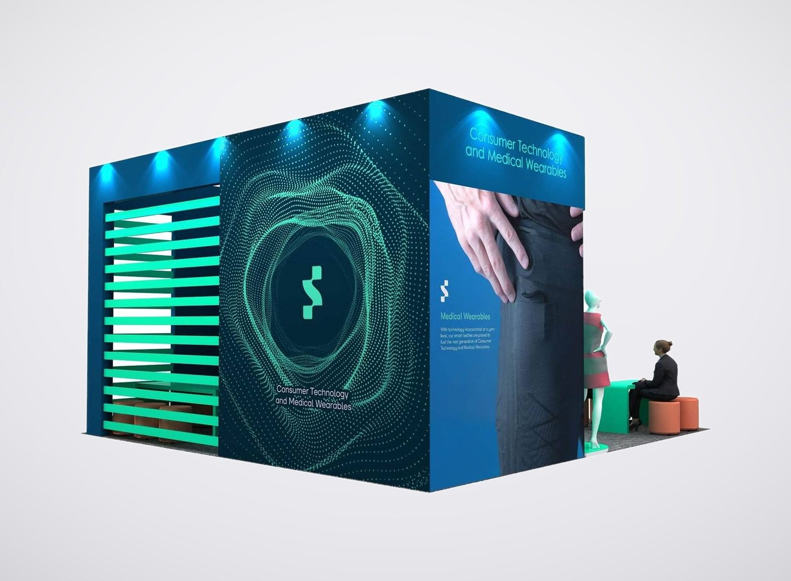 Softmatter 20x20 trade show booth display at CES 2024