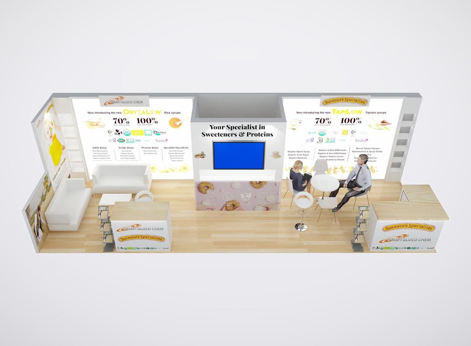 Suzanne's Specialties 10x30 trade show booth display at NPE 2025