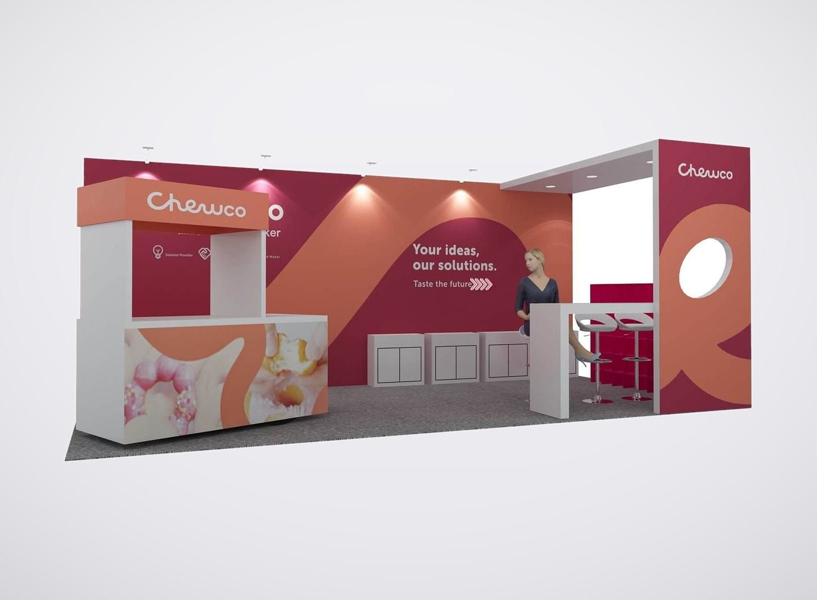 Texture 10x20 trade show booth display at IBIE 2022