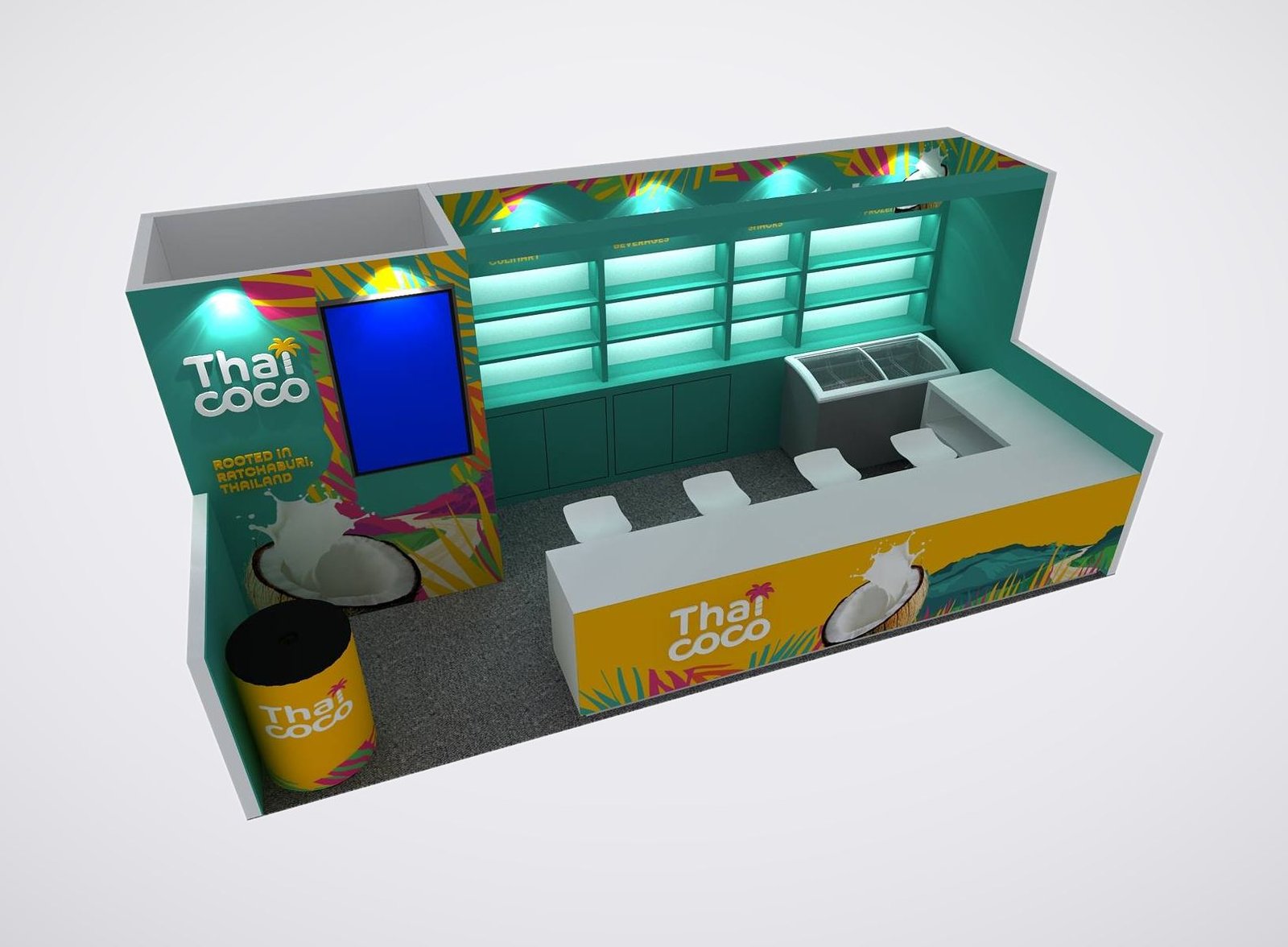 Thai Coco 10x20 trade show booth display at NPE 2025