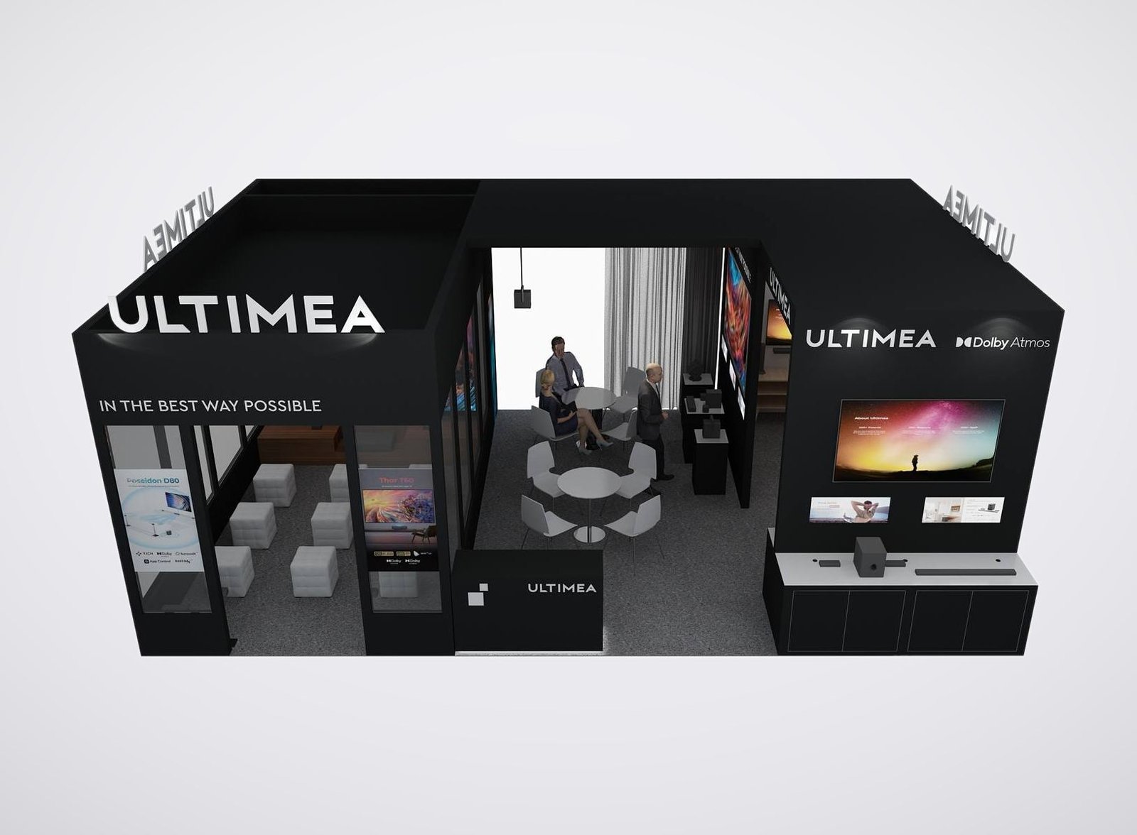 Ultimea 20x30 trade show booth display at CES 2025
