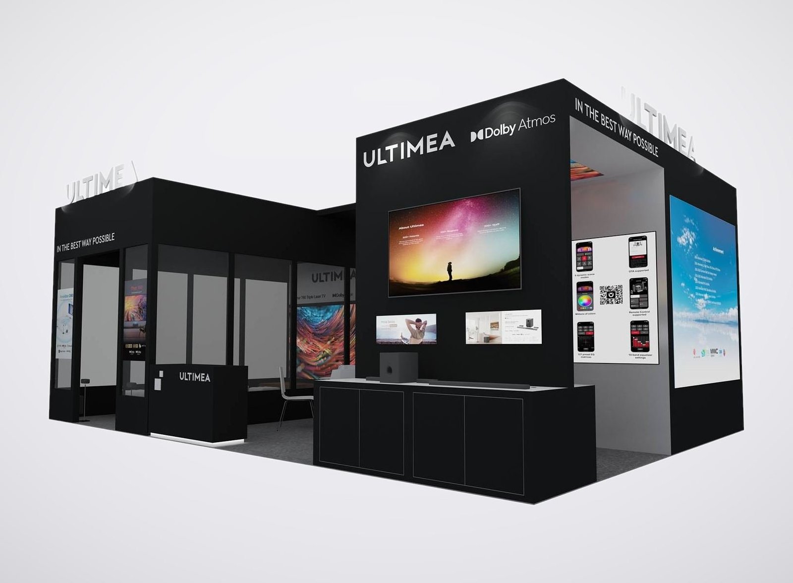 Ultimea 20x30 trade show booth display at CES 2025