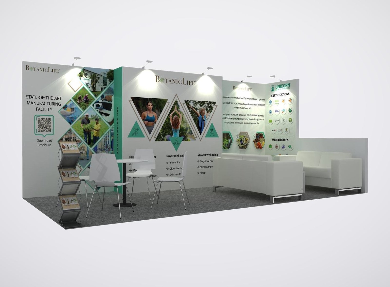 Unicorn 10x20 trade show booth display at SSG 2025