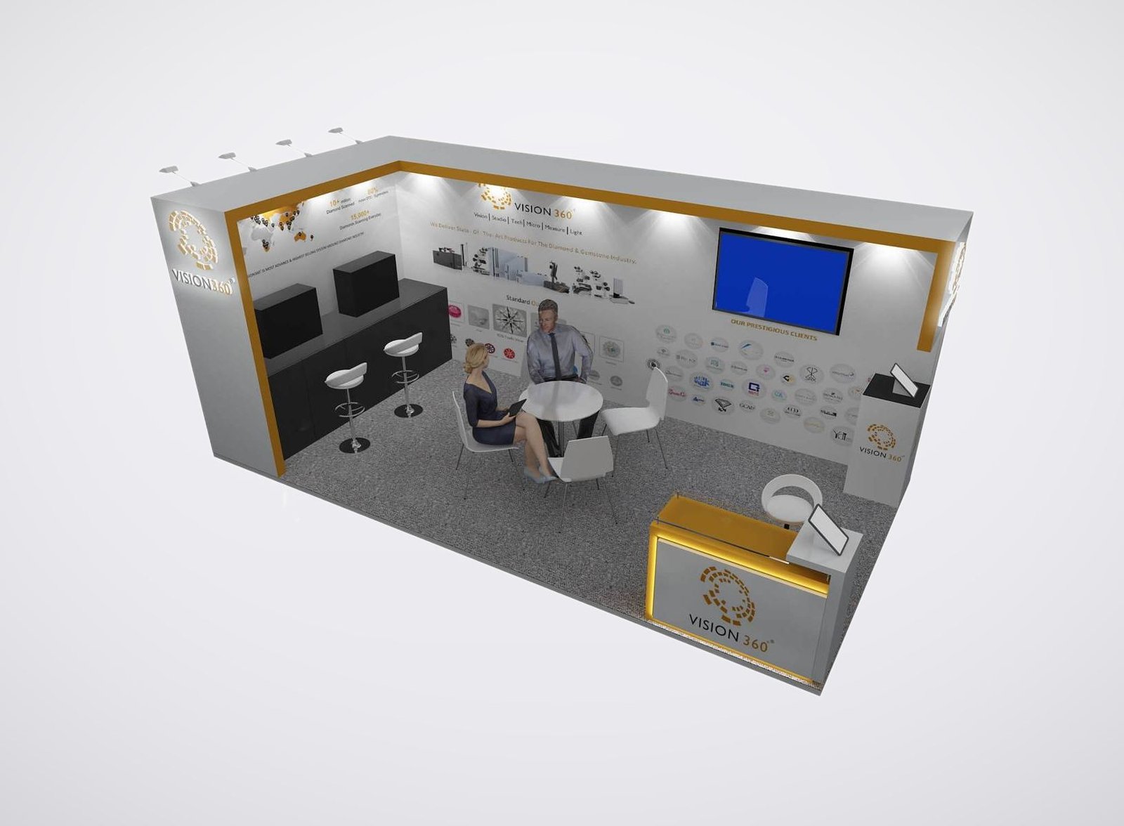V360 10x20 trade show booth display at JCK 2023